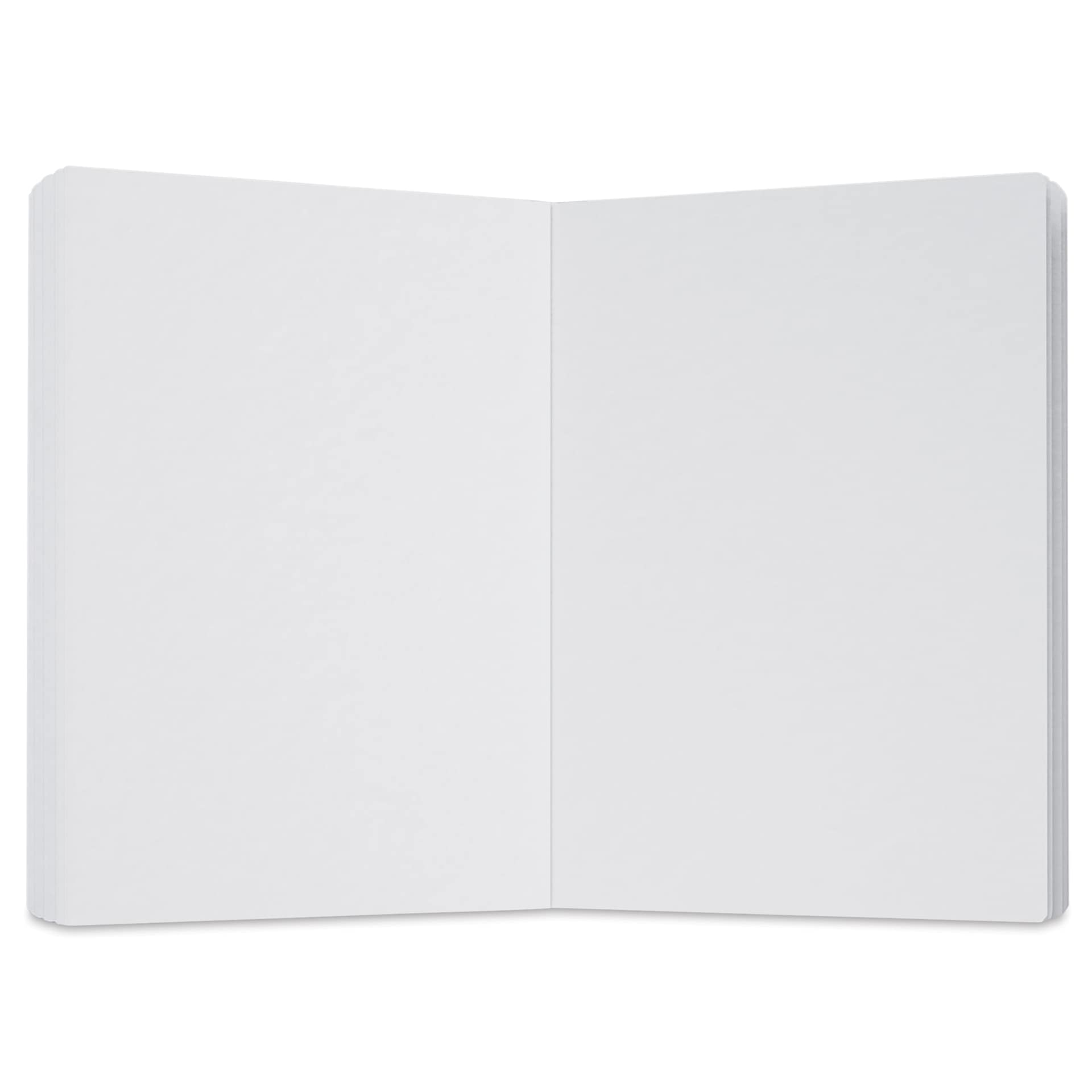 Uglybooks Perfect Bound Notebook - NO.1 Tuxedo, 5-3/4" x 4", 135 gsm, Pkg of 3, open