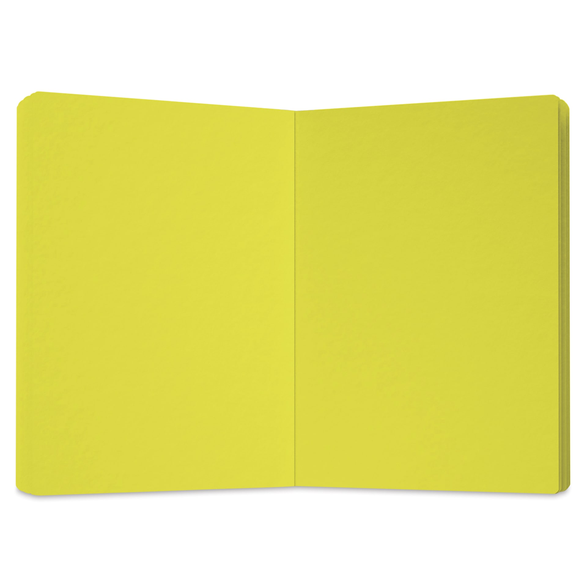 Uglybooks Perfect Bound Notebook - NO.1 Lemon Shock, 5-3/4" x 4", 135 gsm, Pkg of 3, open