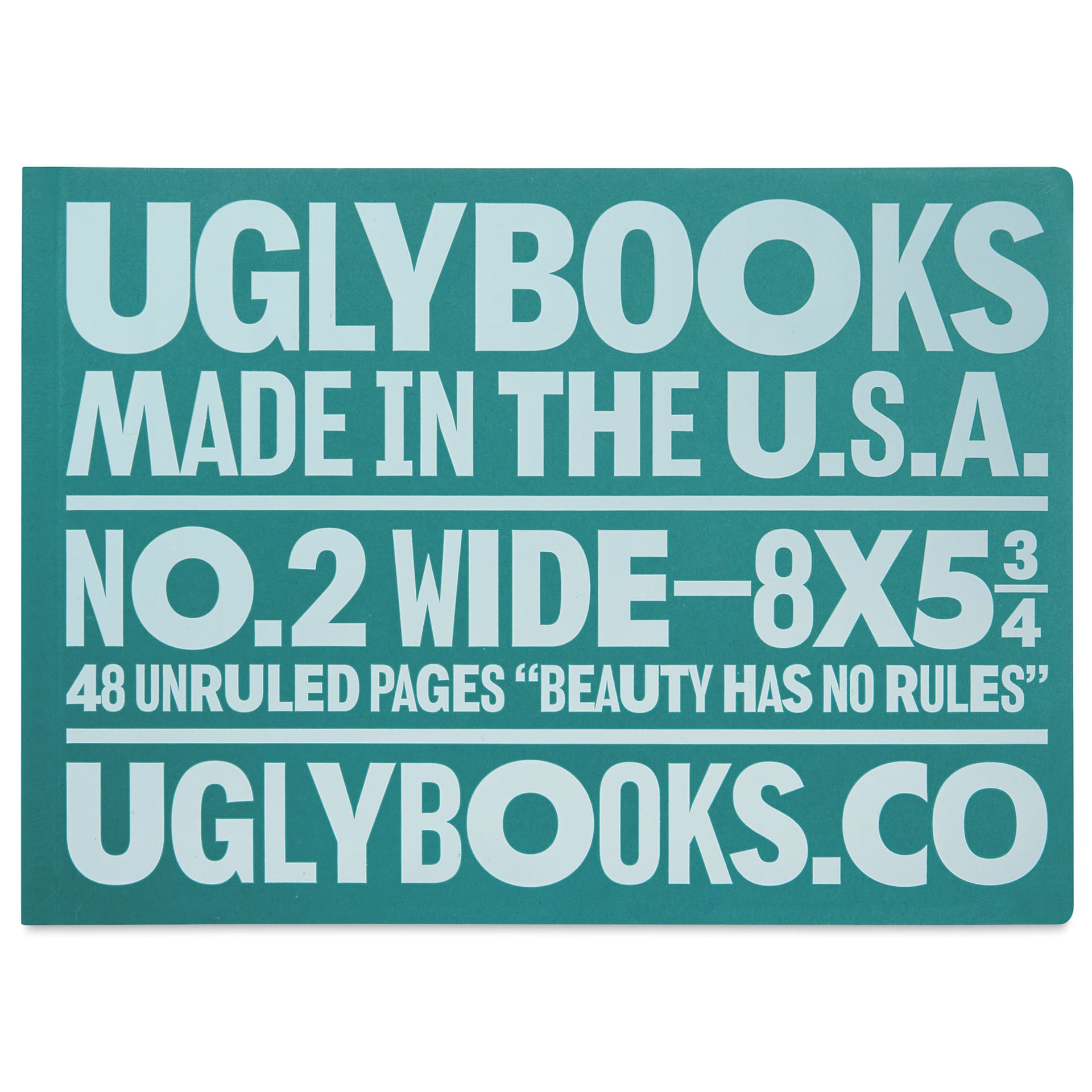 Uglybooks Perfect Bound Notebook - NO.2 Lemon Shock, 5-3/4" x 8", 135 gsm, Pkg of 3, front of package