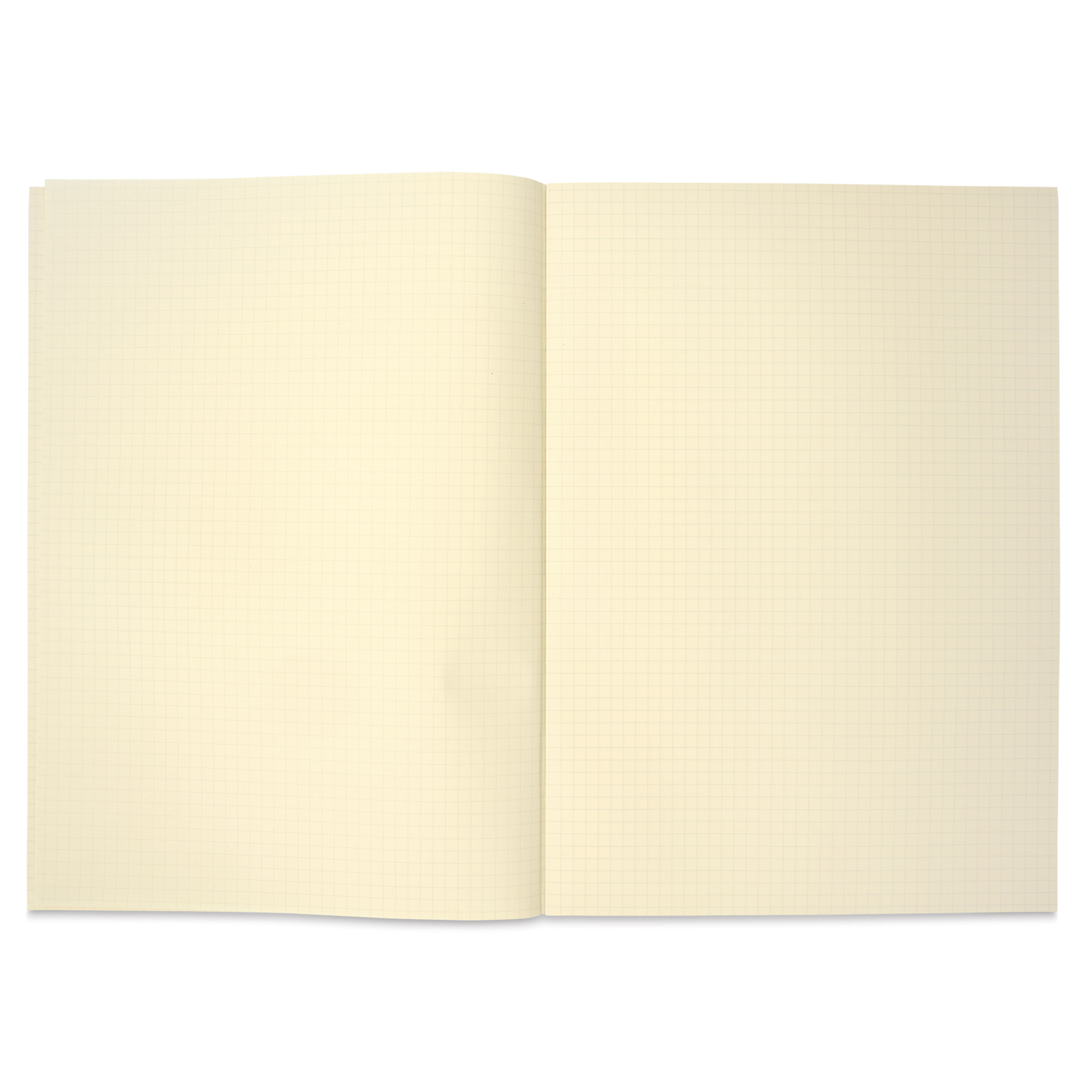 Life Noble Notebook - 8" x 12", A4, Orange, Grid, open
