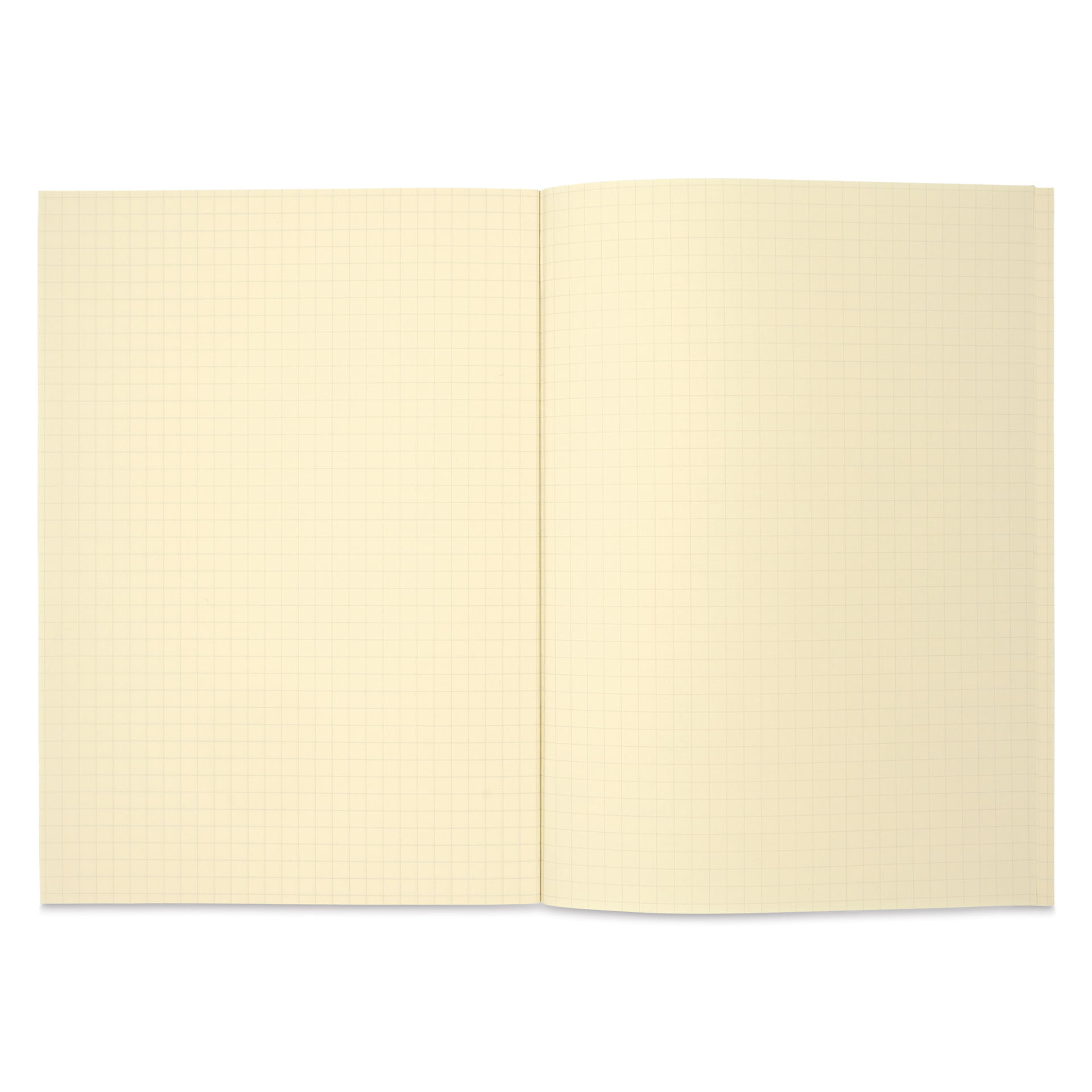 Life Noble Notebook - 6" x 8", A5, Orange, Grid, open