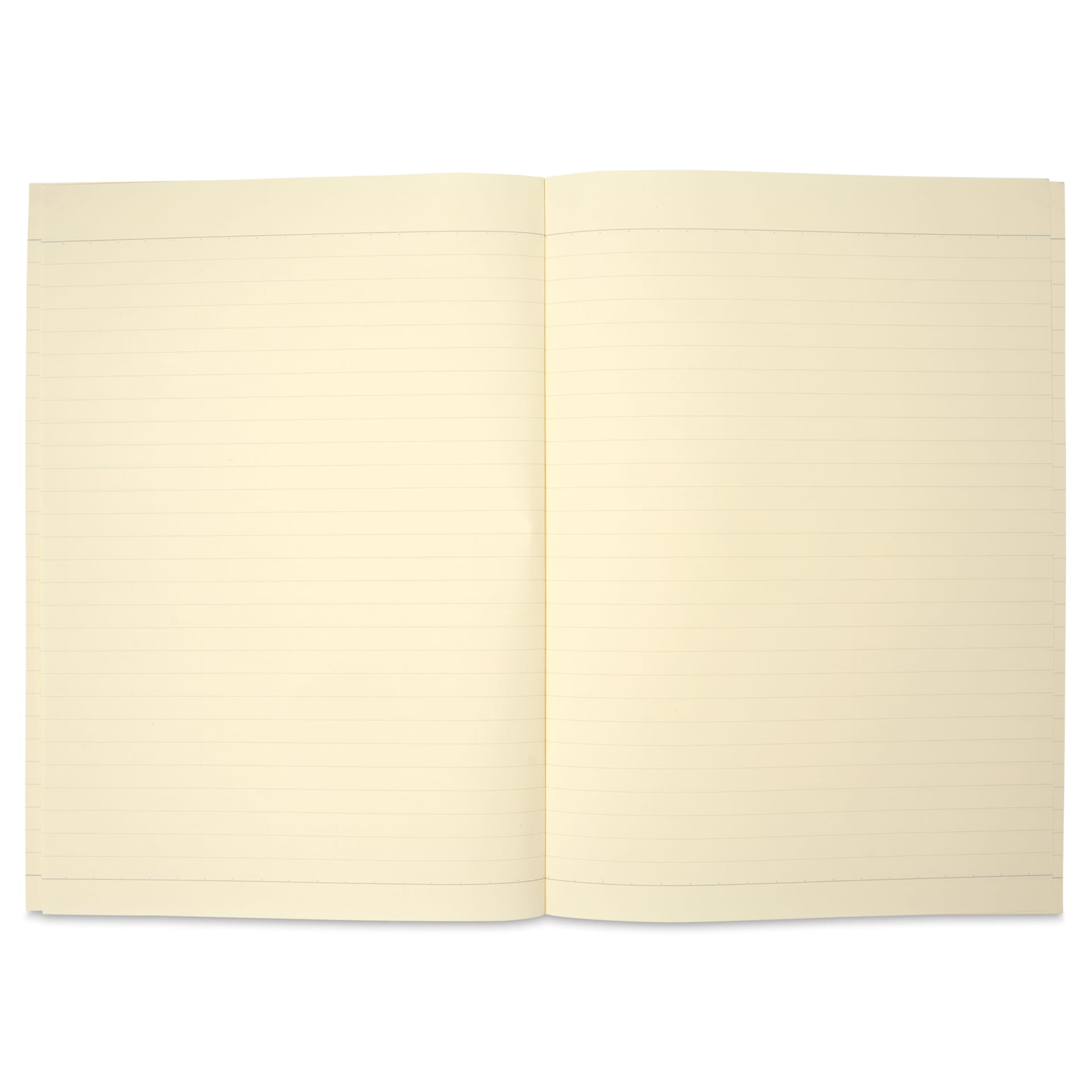 Life Noble Notebook - 7" x 10", B5, Blue, Ruled, open