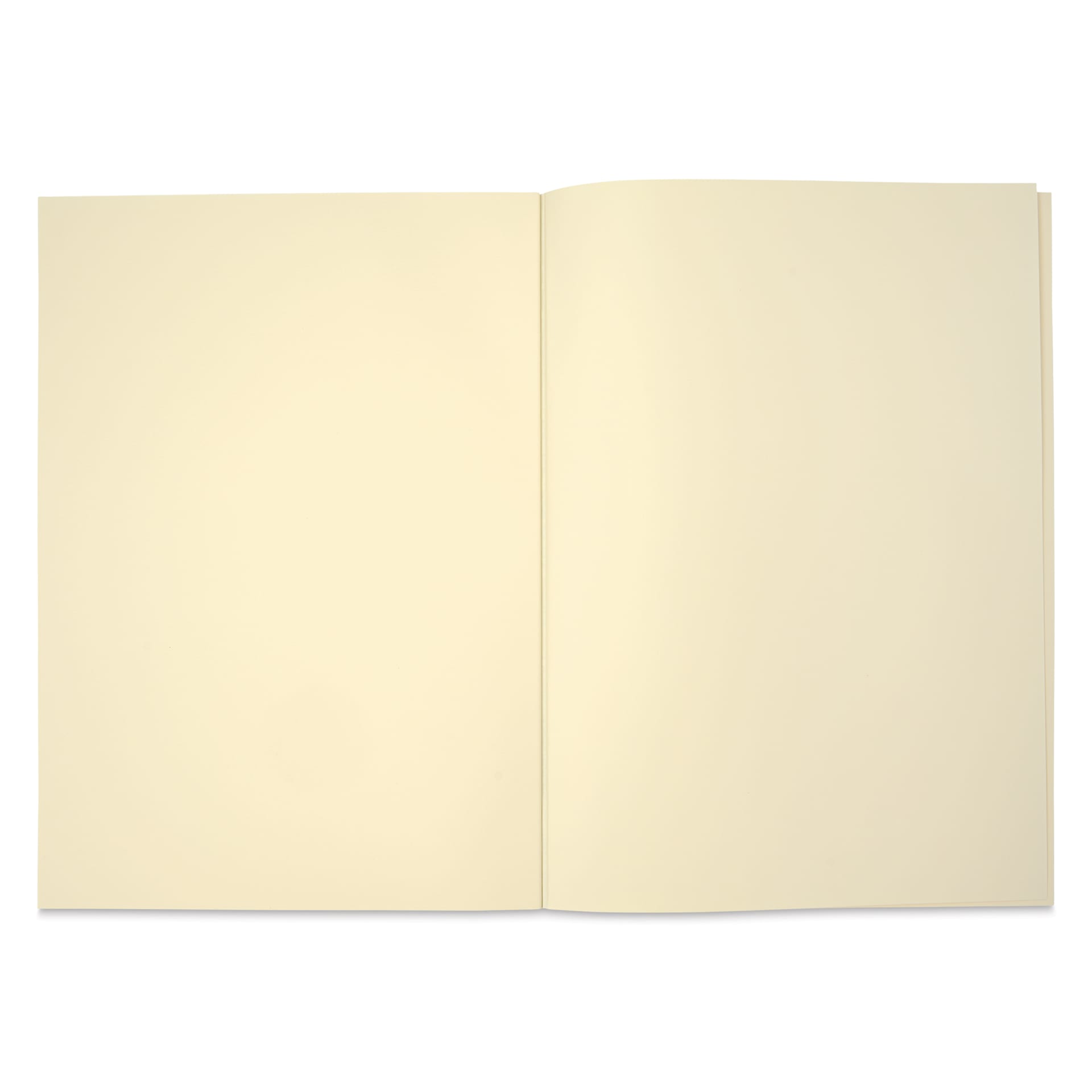 Life Noble Notebook - 7" x 10", B5, Brown, Blank, open