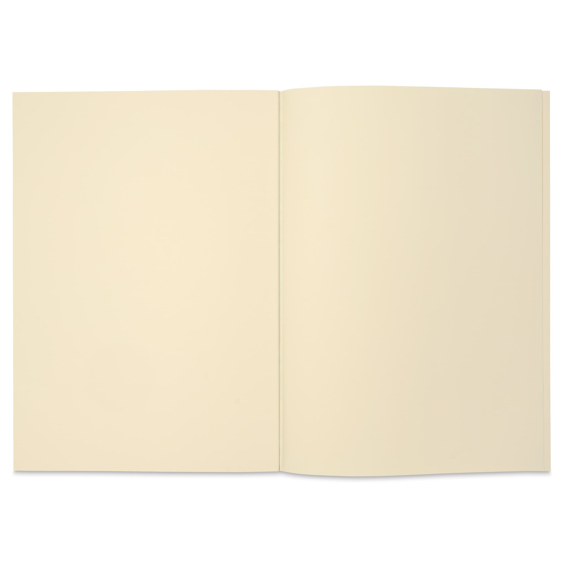 Life Noble Notebook - 6" x 8", A5, Brown, Blank, open