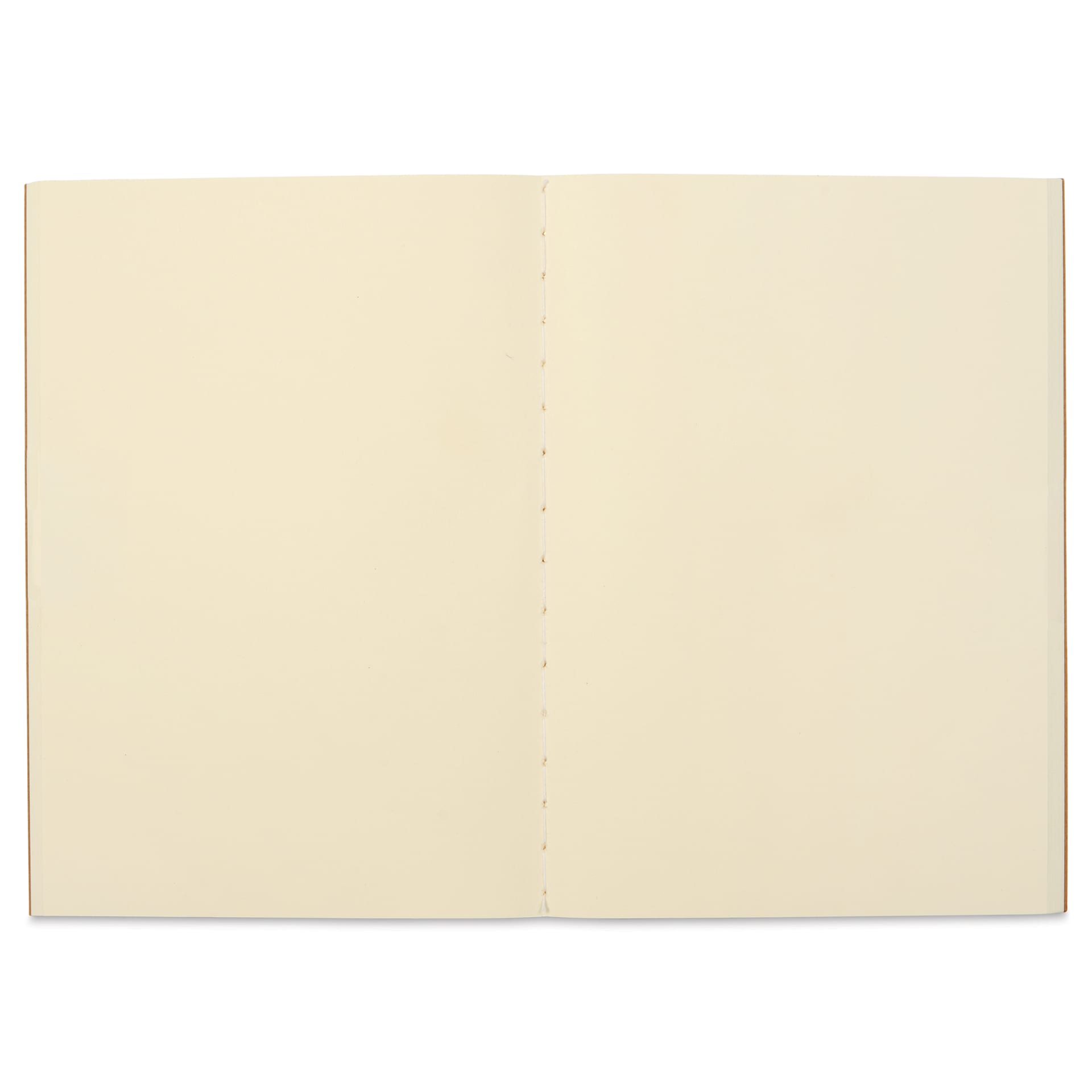 Life Noble Notebook - 3" x 4", A7, Brown, Blank, open