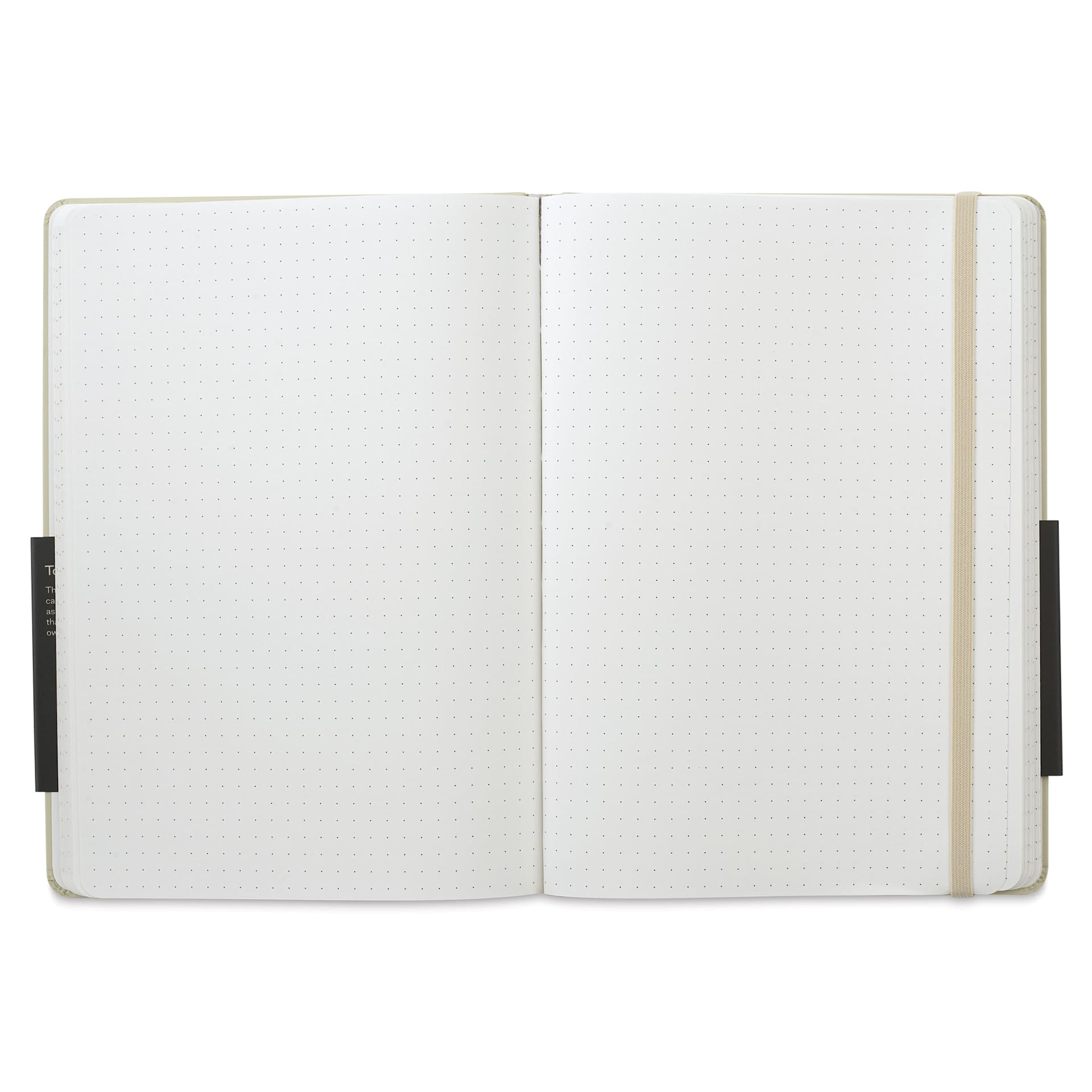 Karst Stone Paper Notebook - Stone, A5, Dot Grid, open