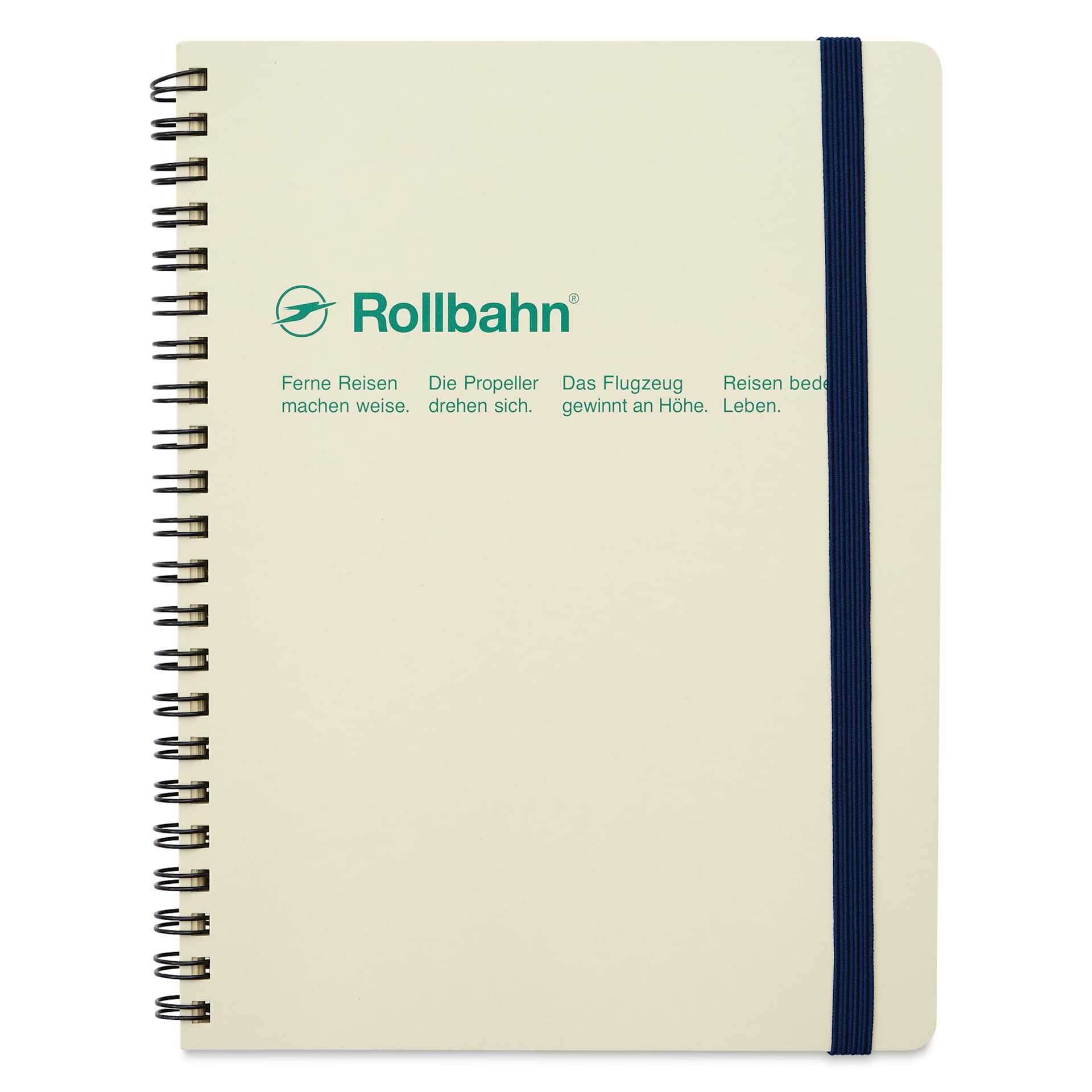 Delfonics Rollbahn Classic Spiral Notebook - Cream, A5, front