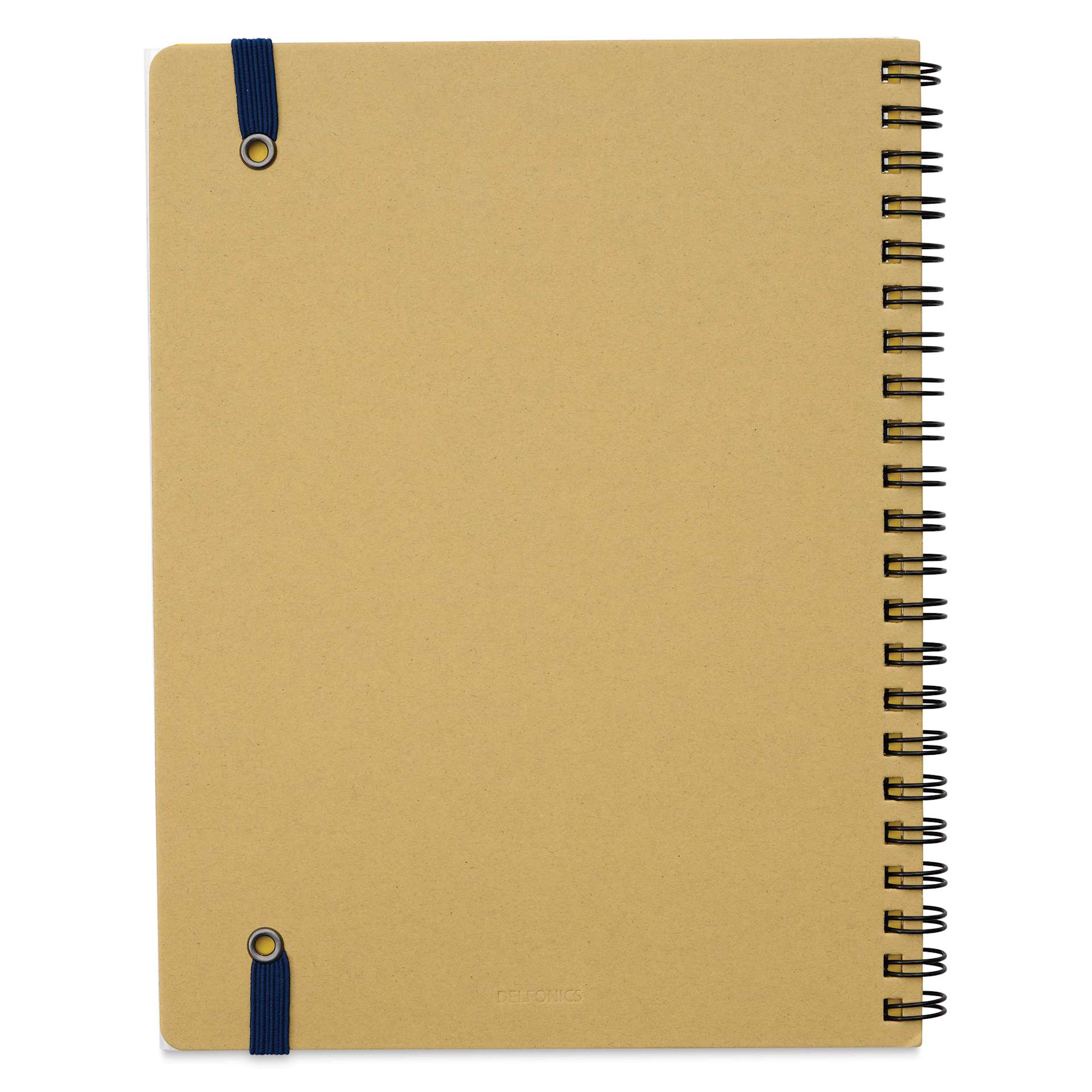 Delfonics Rollbahn Classic Spiral Notebook - Greige, A5, back