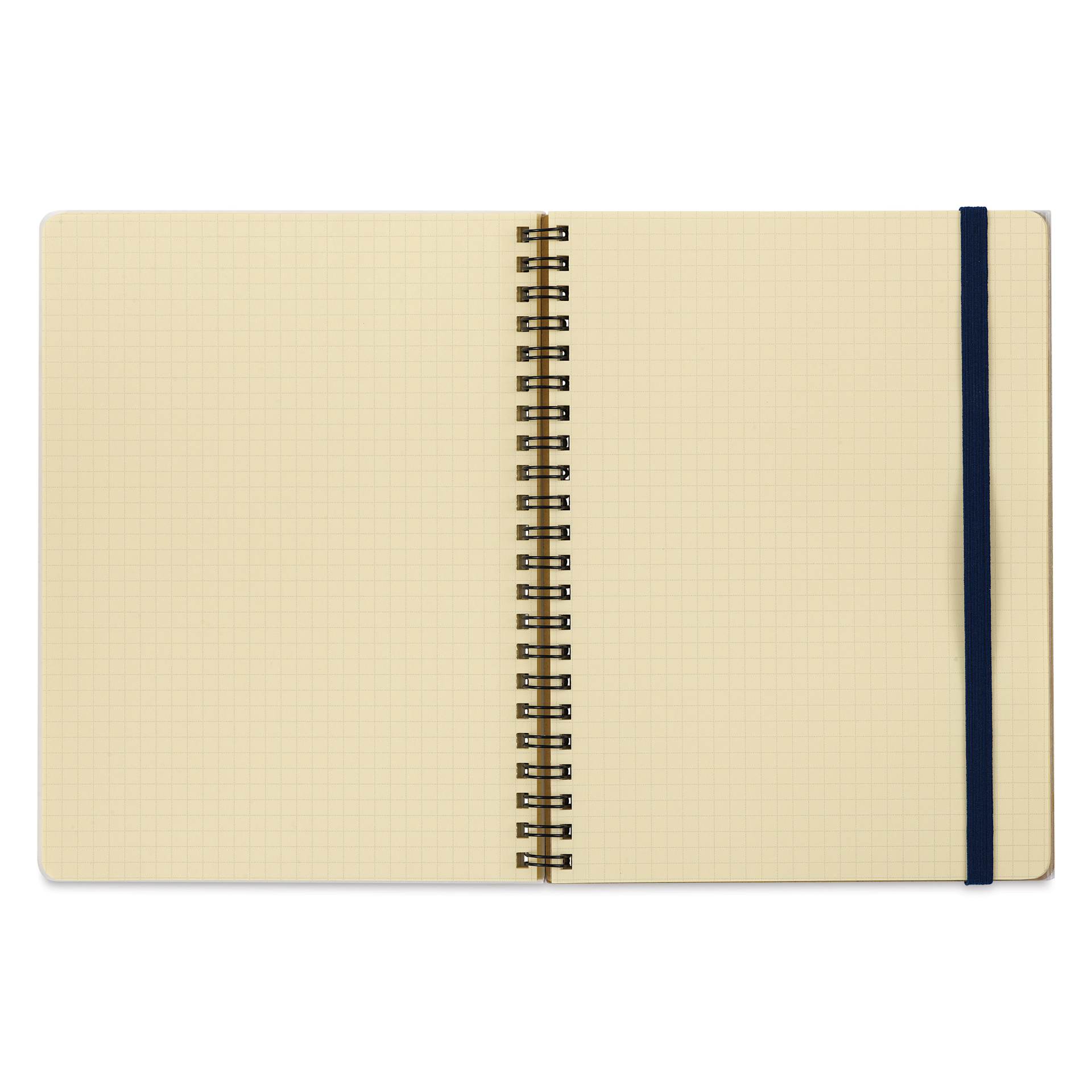 Delfonics Rollbahn Classic Spiral Notebook - Greige, A5, open