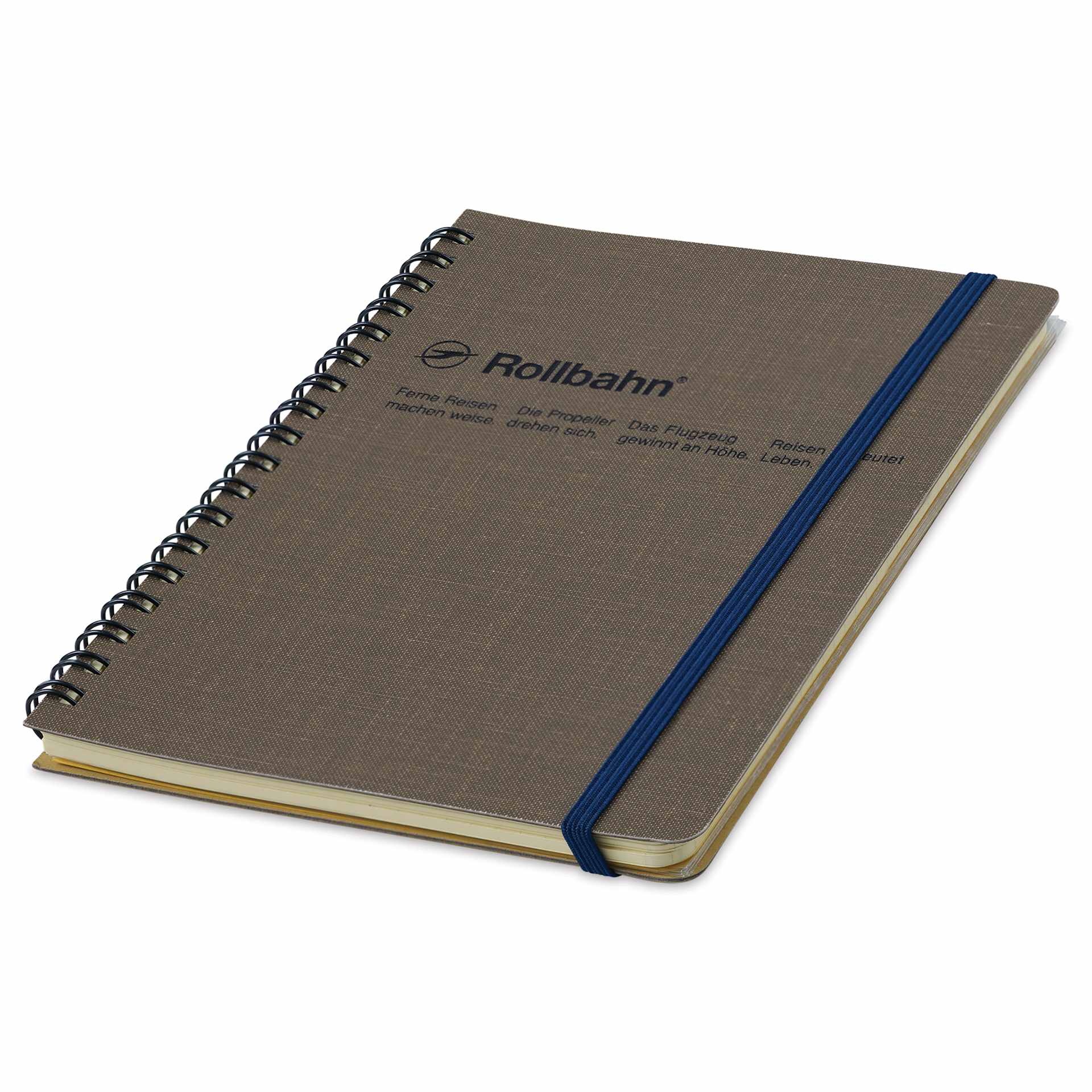 Delfonics Rollbahn Cap-Martin Notebook - 5-1/2" x 7", Greige, closed