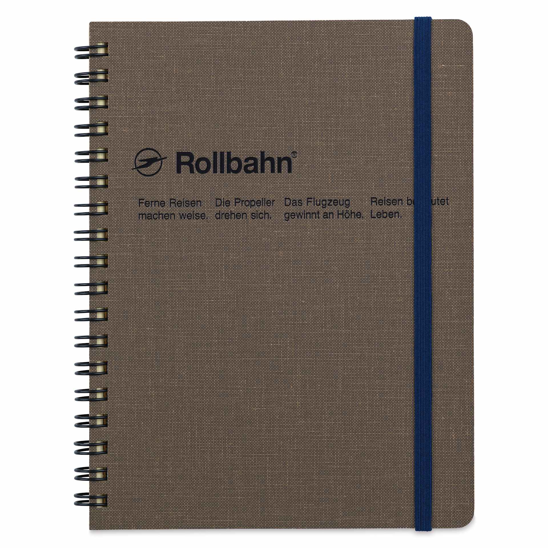 Delfonics Rollbahn Cap-Martin Notebook - 5-1/2" x 7", Greige, front cover