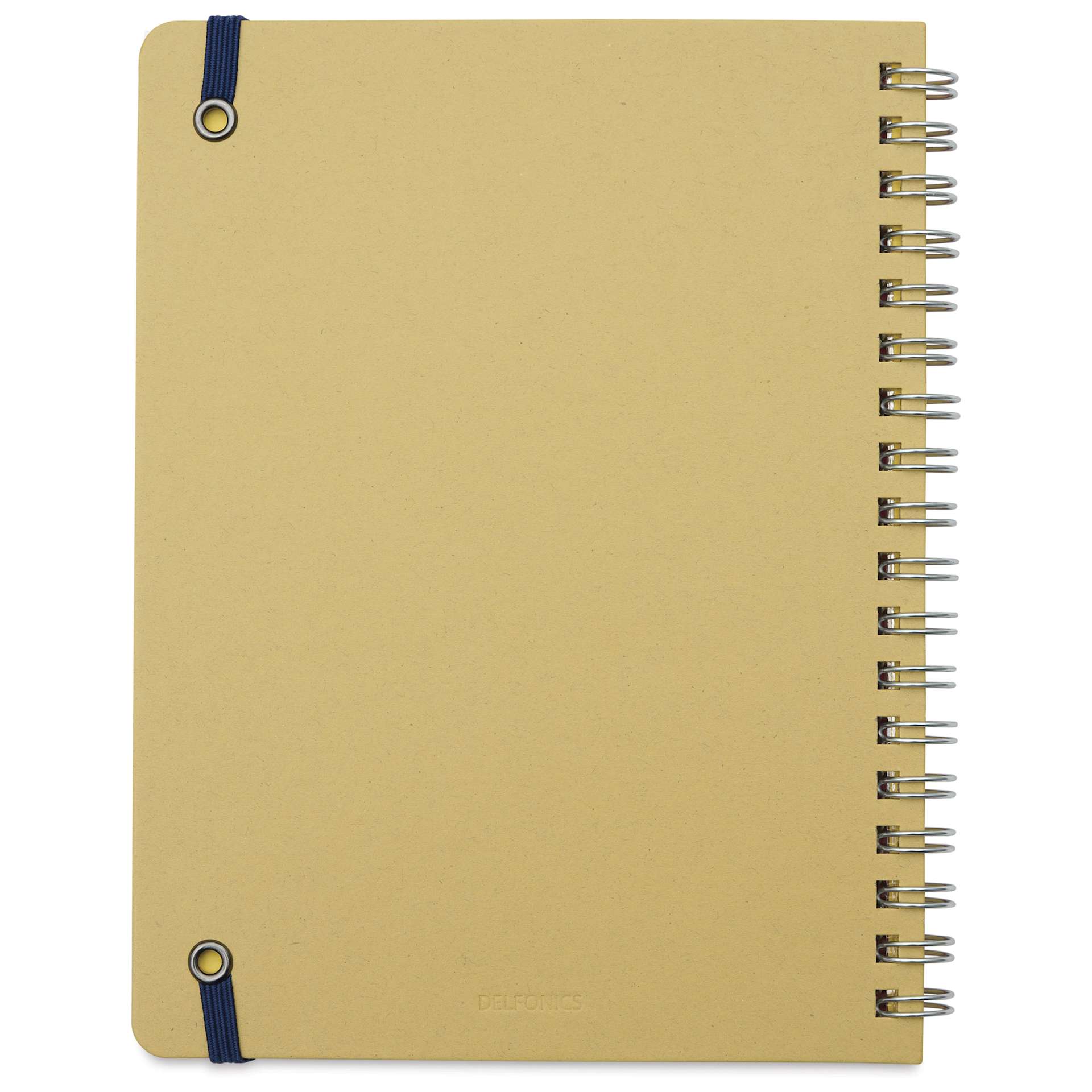 Delfonics Rollbahn Clear Plastic Notebook - 5-1/2" x 7", Pink, back cover