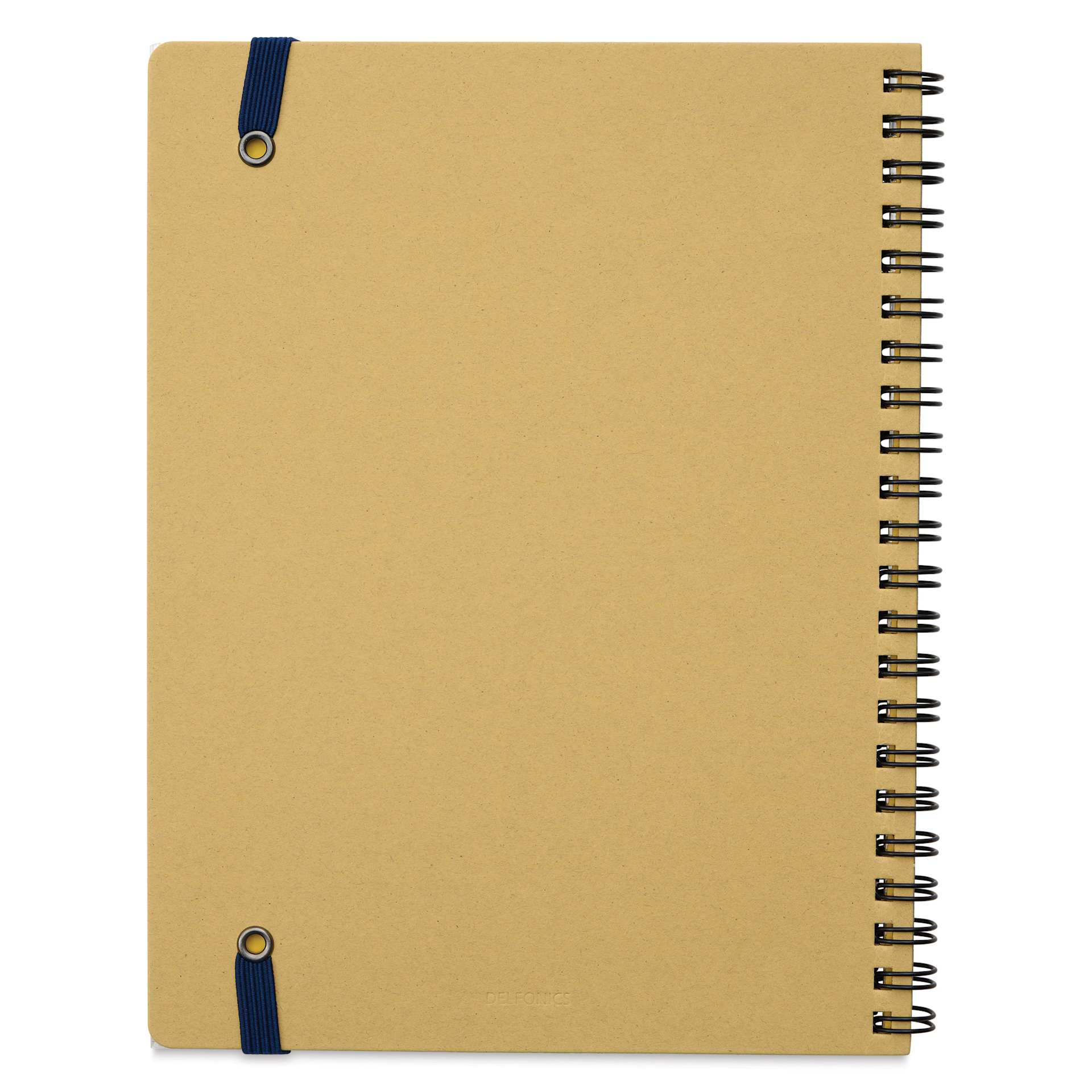 Delfonics Rollbahn Classic Spiral Notebook - Yellow, A5, back