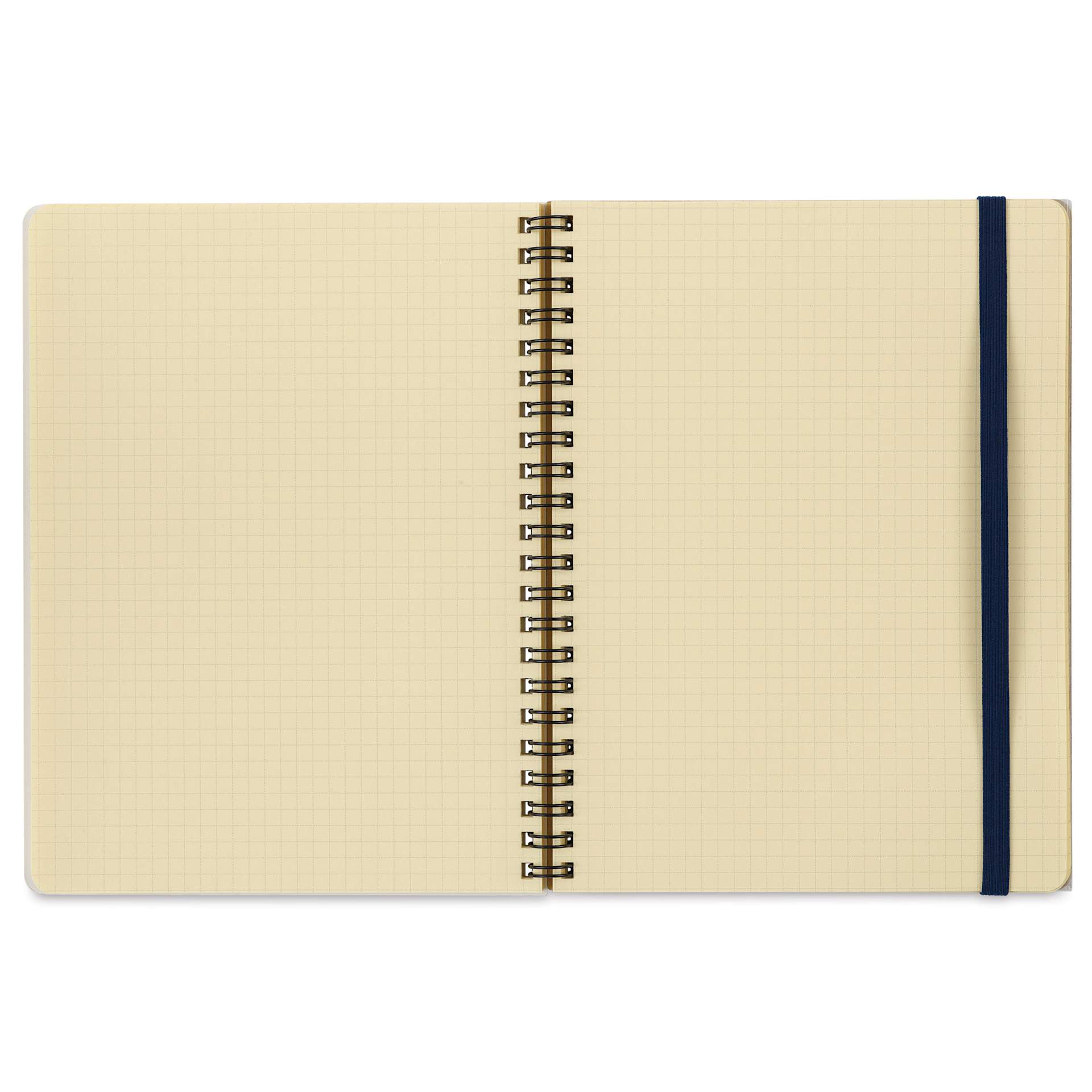 Delfonics Rollbahn Classic Spiral Notebook - Yellow, A5, open