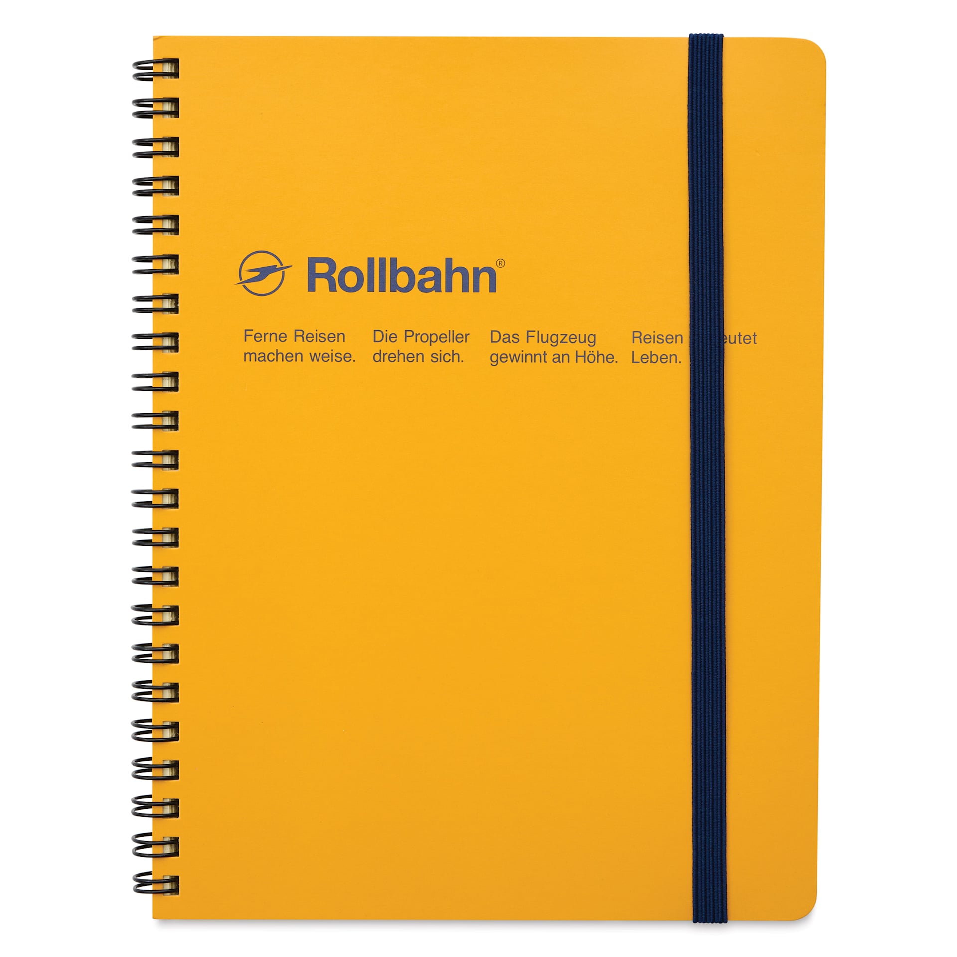 Delfonics Rollbahn Classic Spiral Notebook - Yellow, A5, front