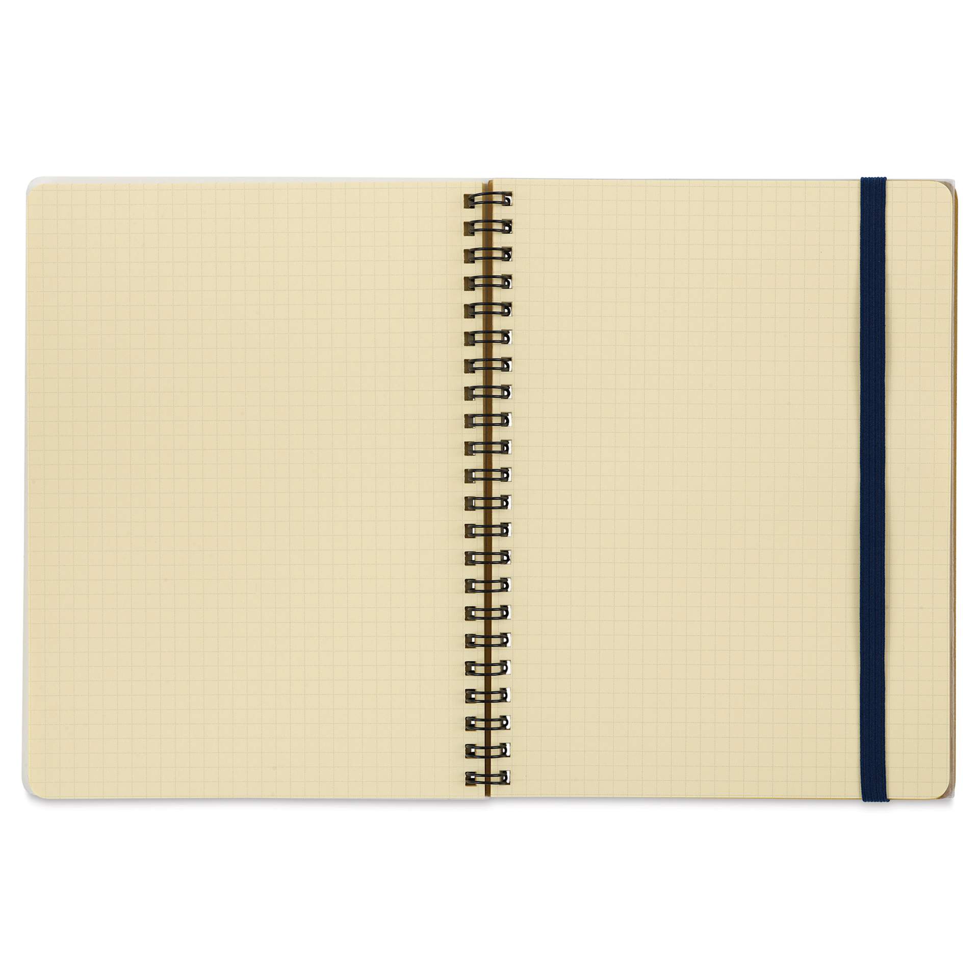 Delfonics Rollbahn Classic Spiral Notebook - Blue, A5, open