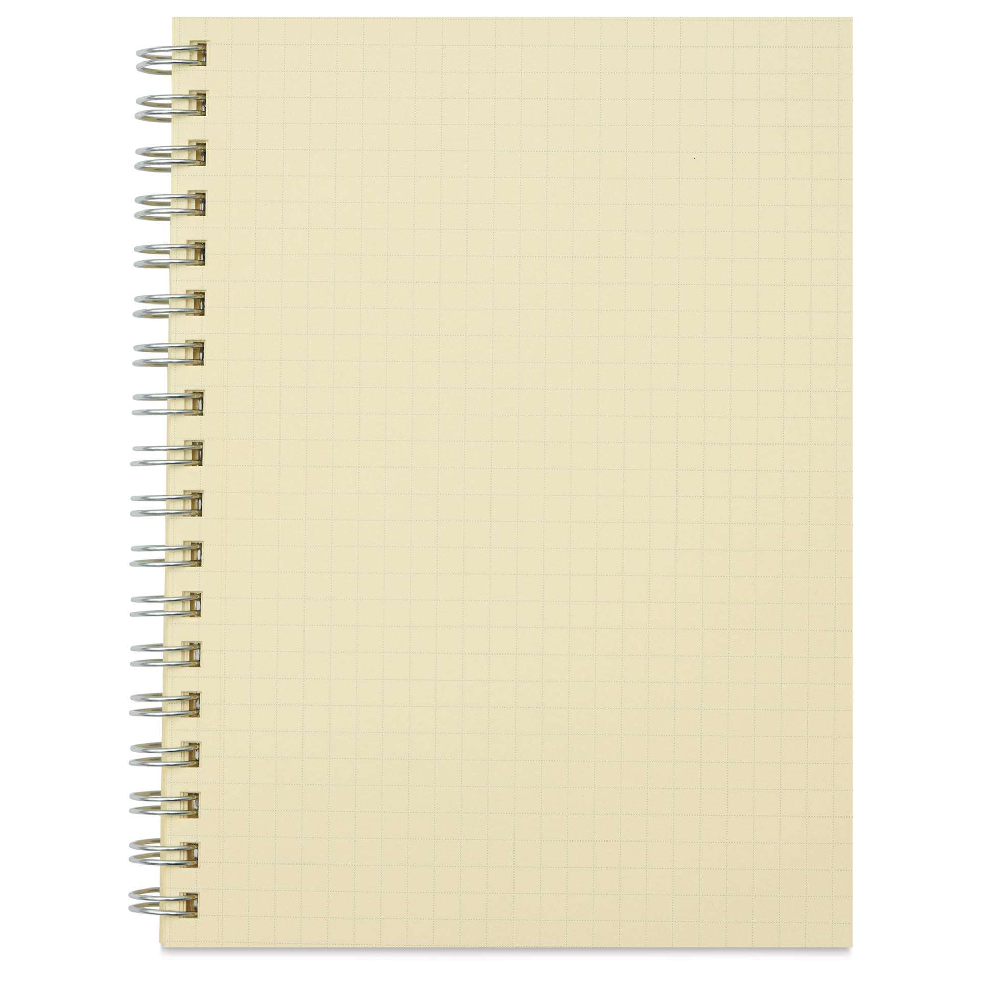Delfonics Rollbahn Clear Plastic Notebook - 5-1/2" x 7", Blue, open