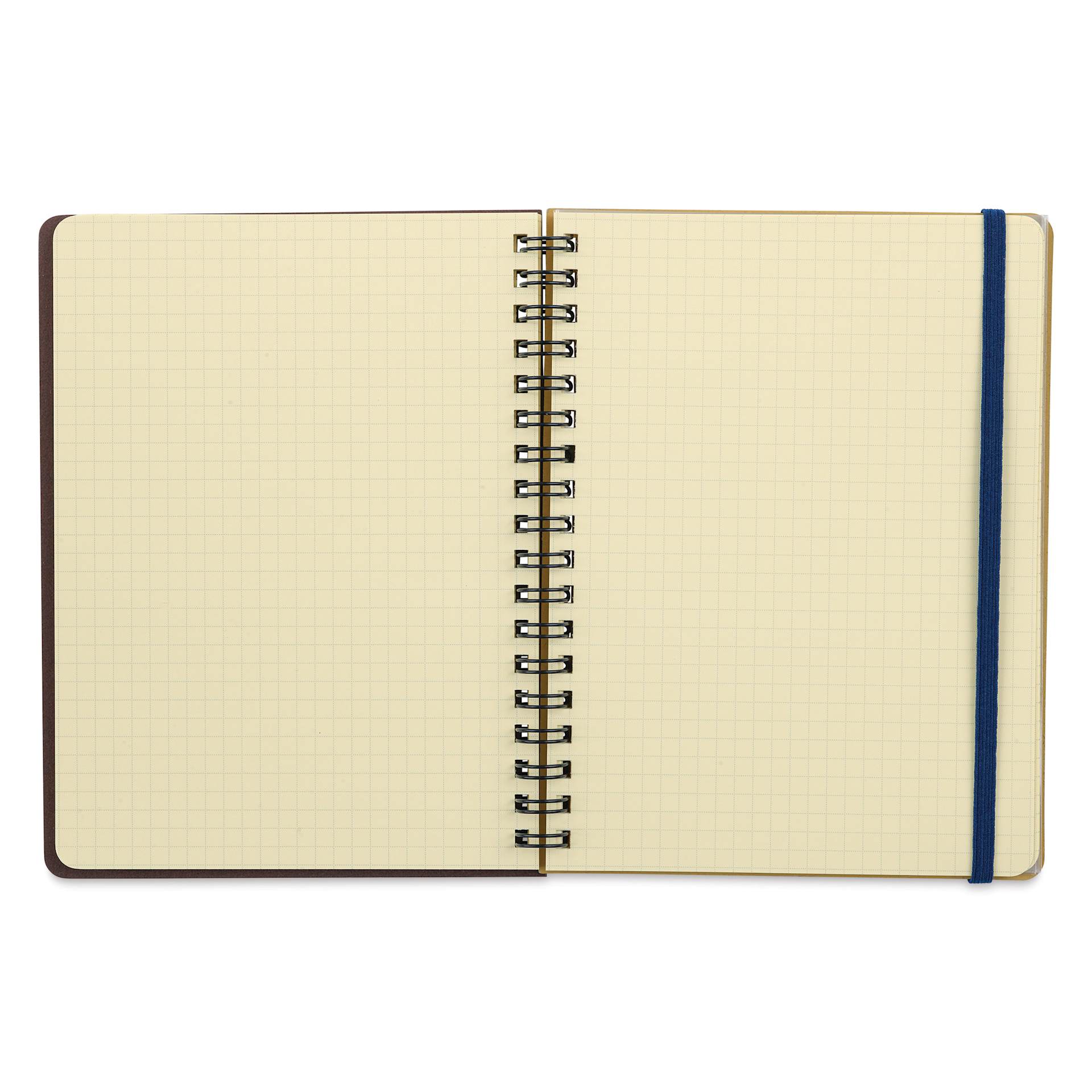 Delfonics Rollbahn Cap-Martin Notebook - 5-1/2" x 7", Blue, open