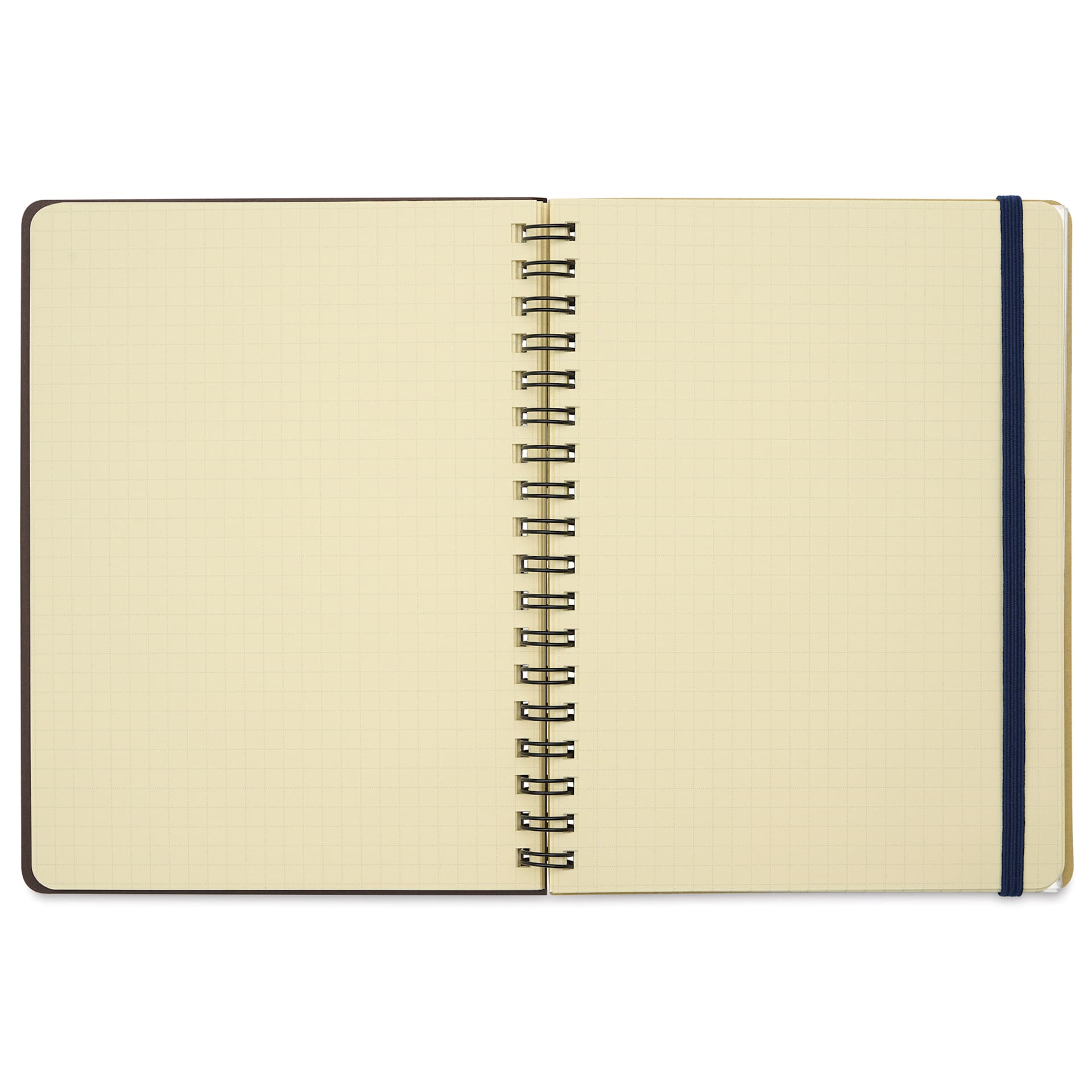 Delfonics Rollbahn Cap-Martin Notebook - 5-1/2" x 7", Dark Blue, open