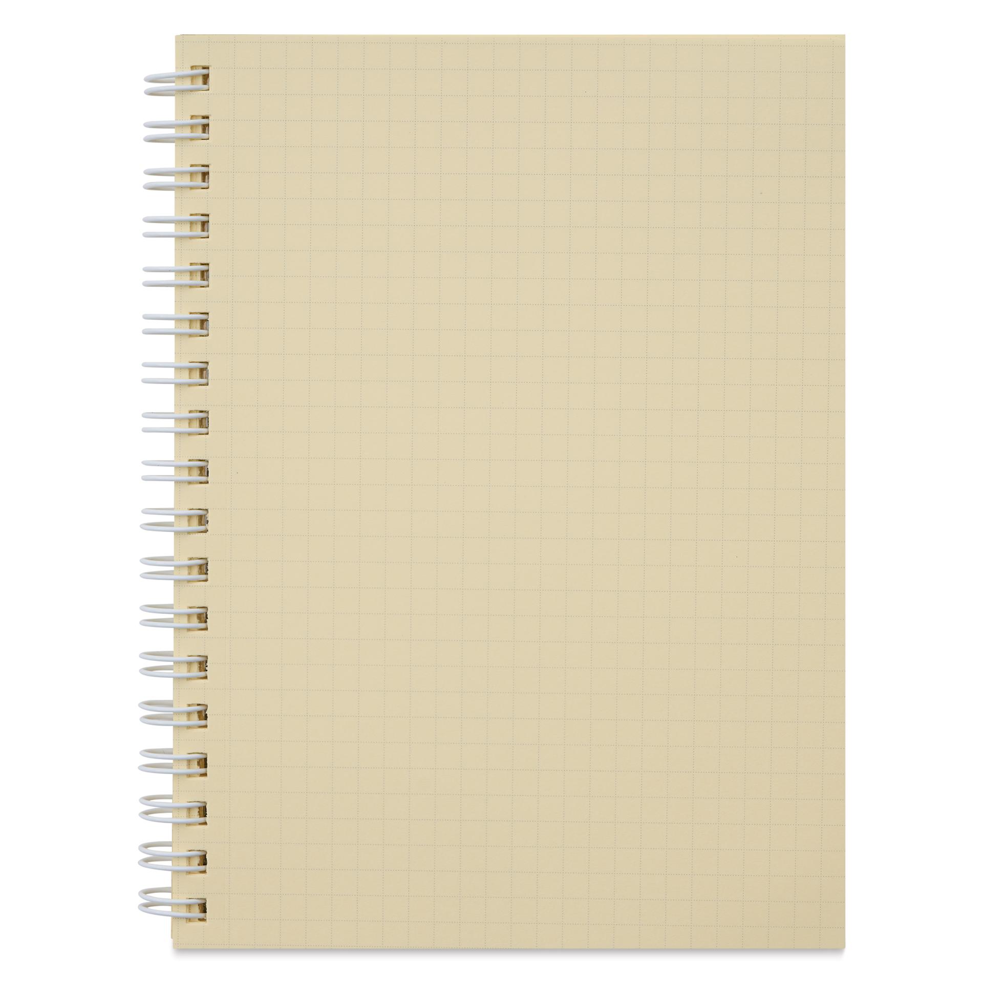 Delfonics Rollbahn Clear Plastic Notebook - 5-1/2" x 7", Green, open