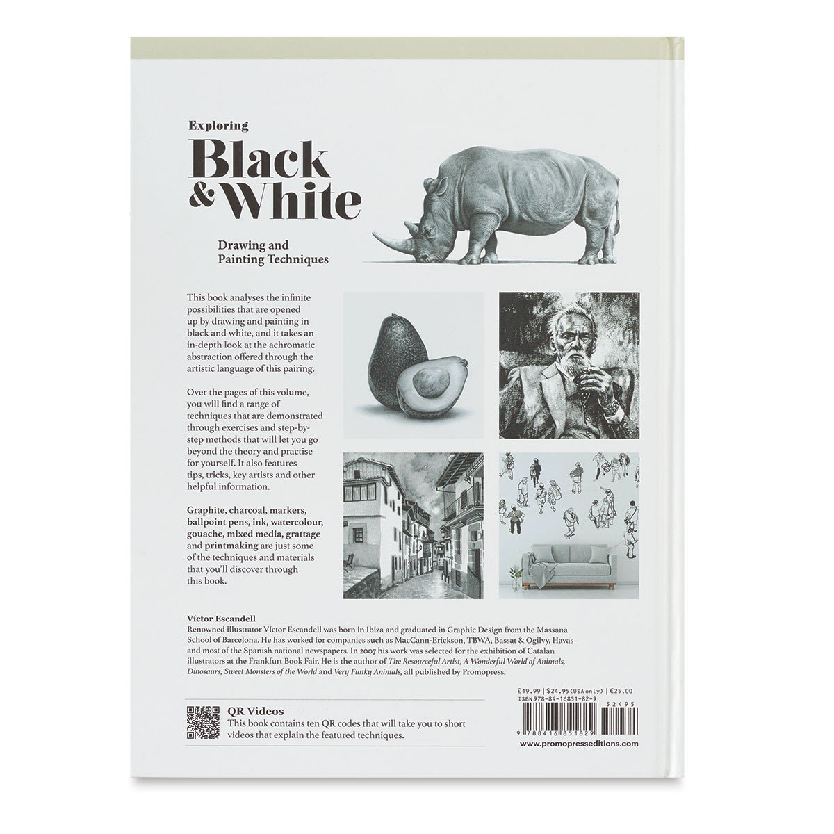 Exploring Black and White: Drawing and Painting Techniques - Back Cover
