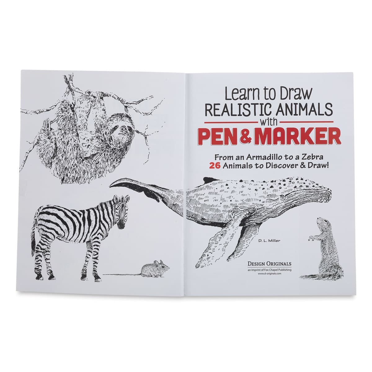 Learn to Draw Realistic Animals with Pen and Marker, Title Page