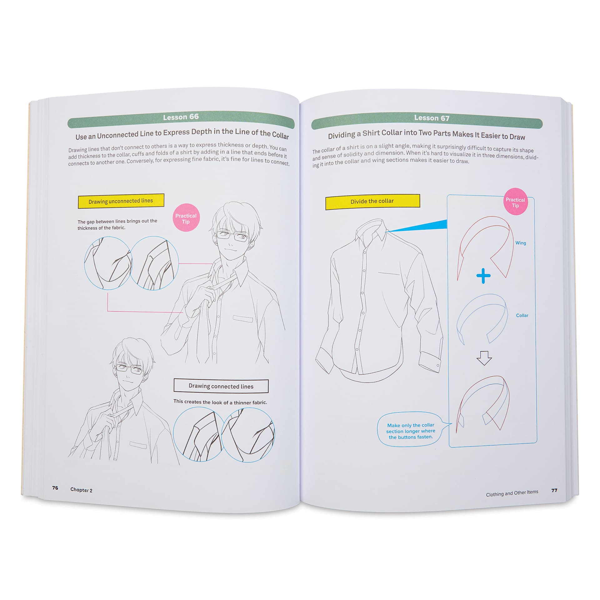 Learn to Draw Exciting Anime & Manga Characters, drawing clothes