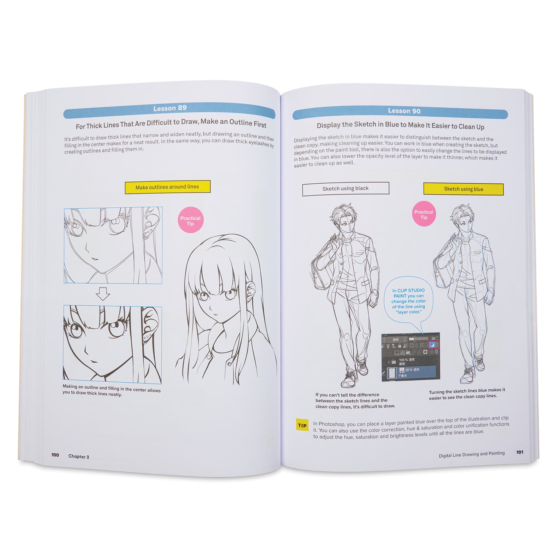 Learn to Draw Exciting Anime & Manga Characters, outlining