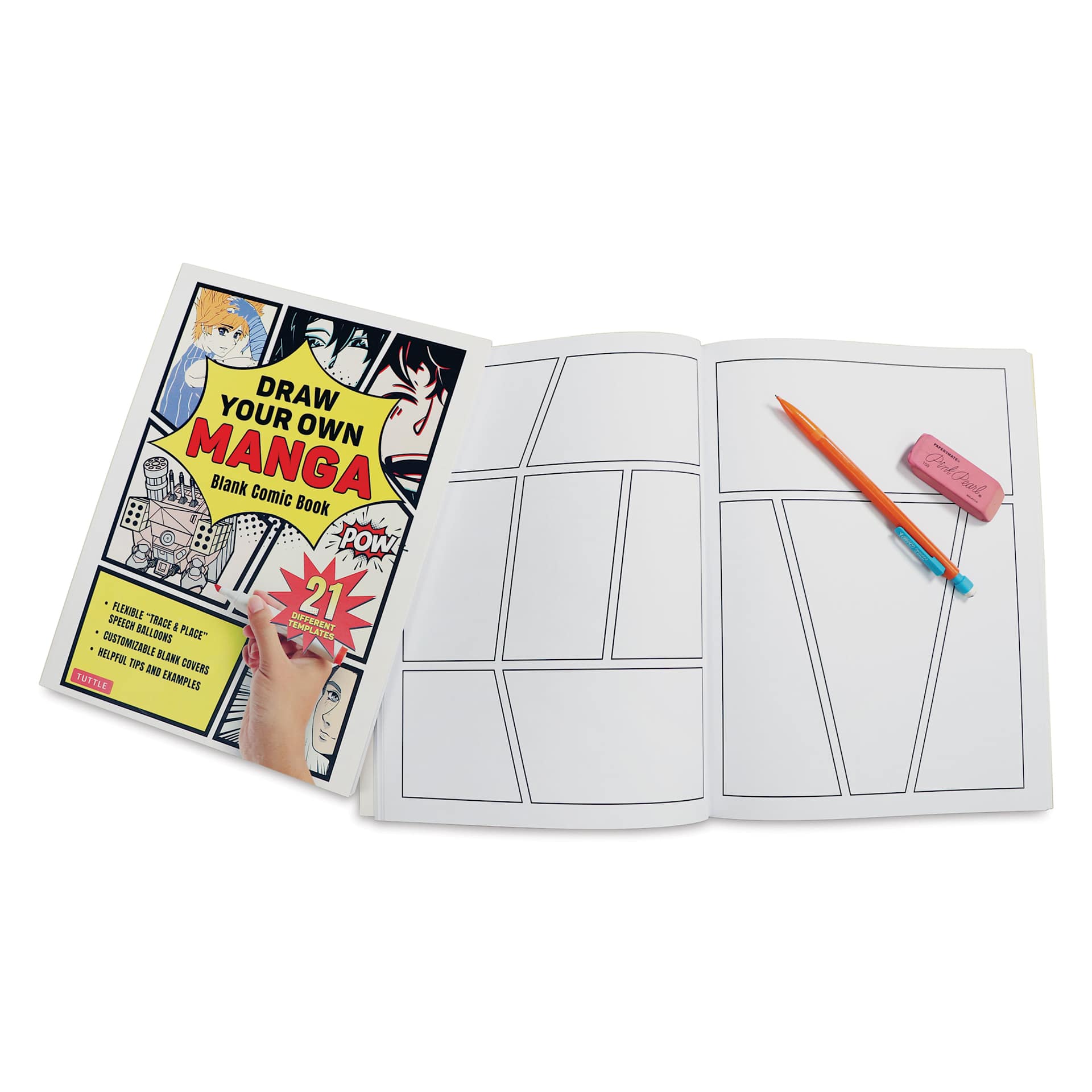 Draw Your Own Manga, open with pencil and eraser (not included)