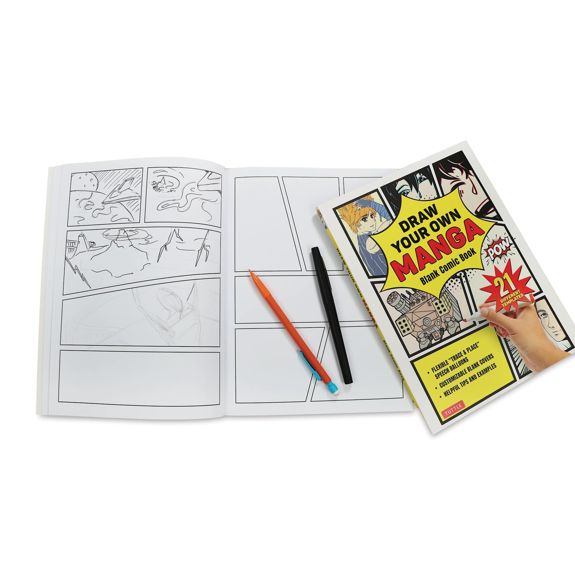 Draw Your Own Manga, open with pen and pencil (not included)