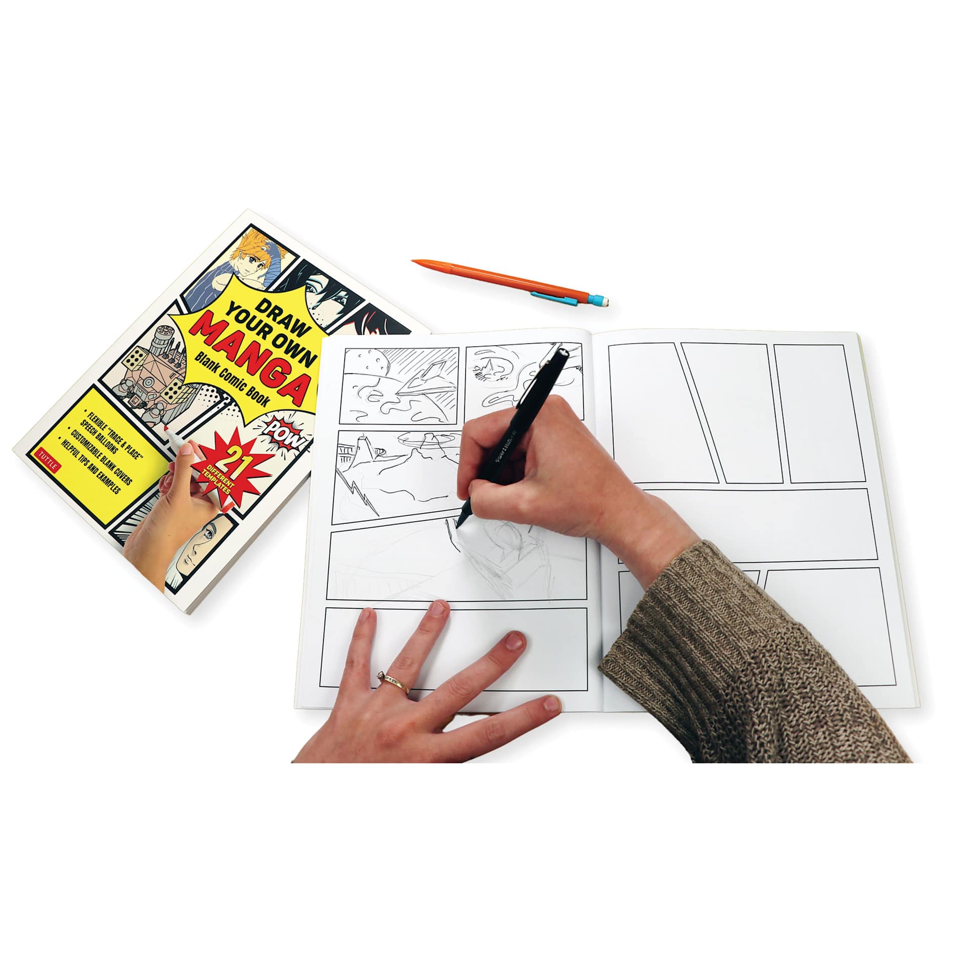 Draw Your Own Manga, panels being filled in
