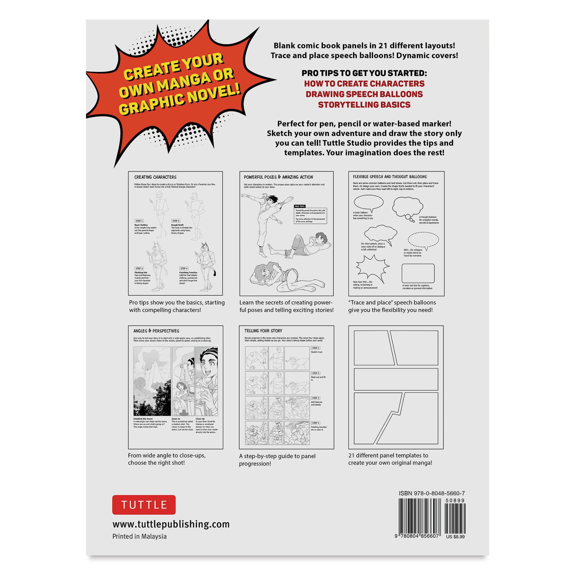 Draw Your Own Manga, back cover