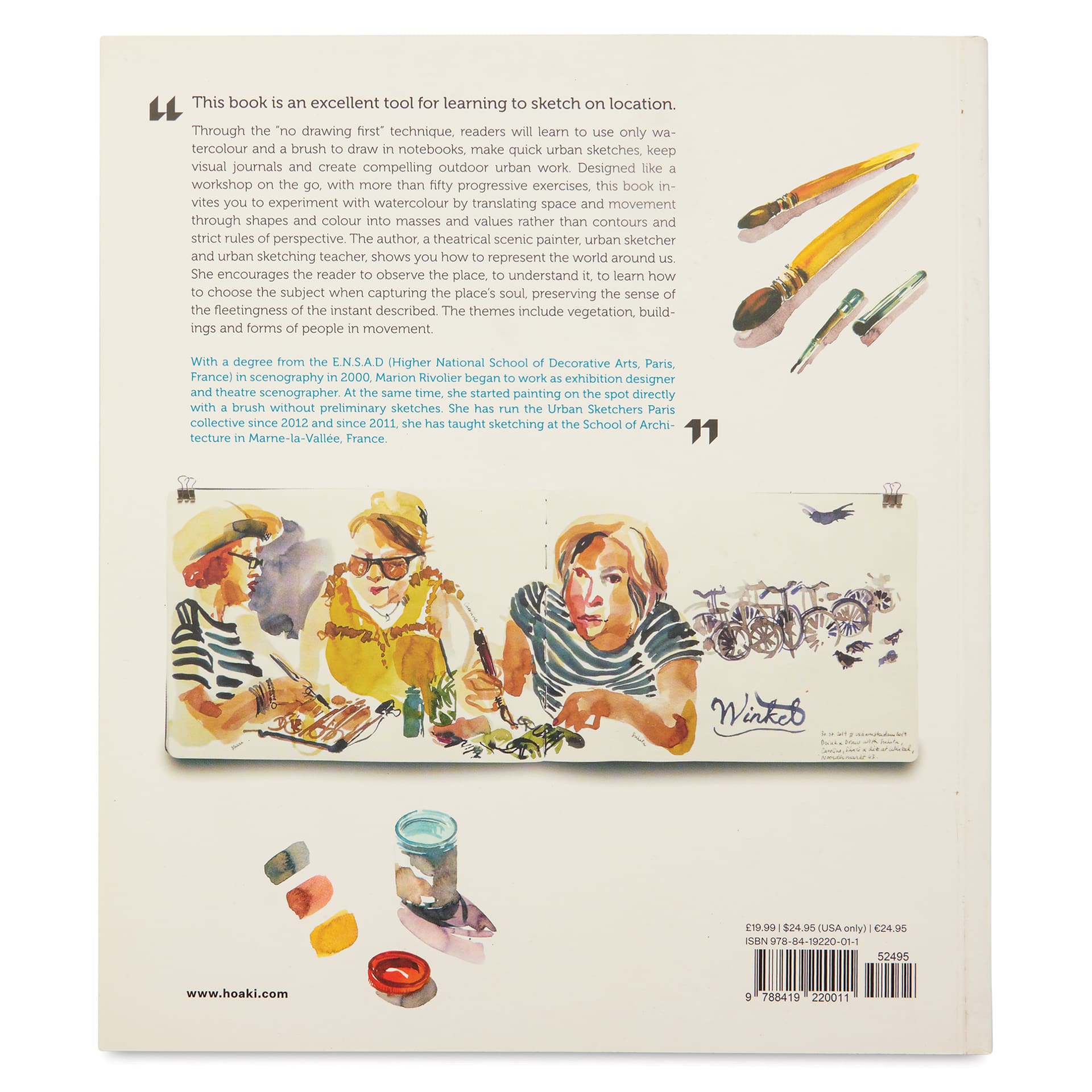Contemporary Watecolour on the Go, back cover