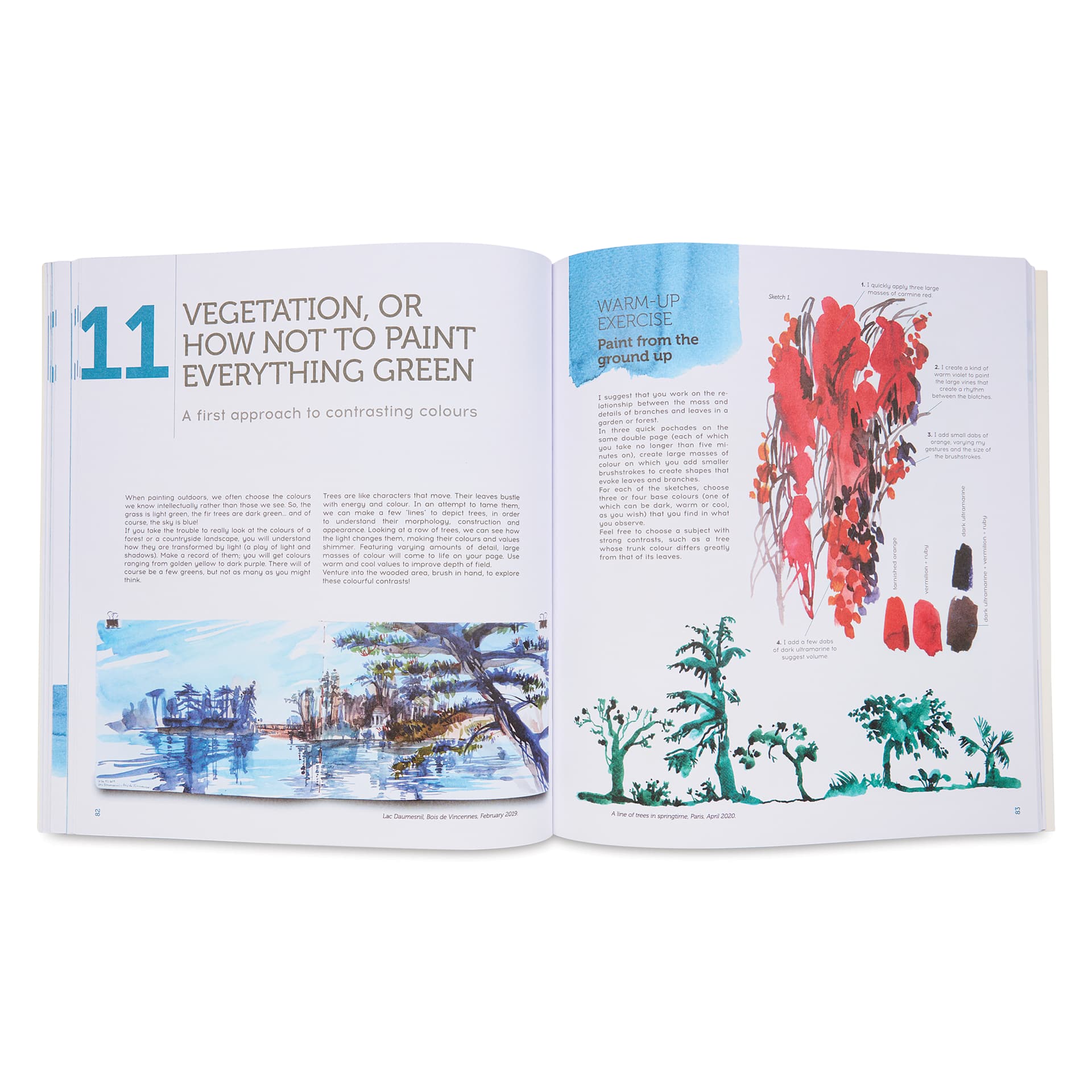 Contemporary Watecolour on the Go, vegetation