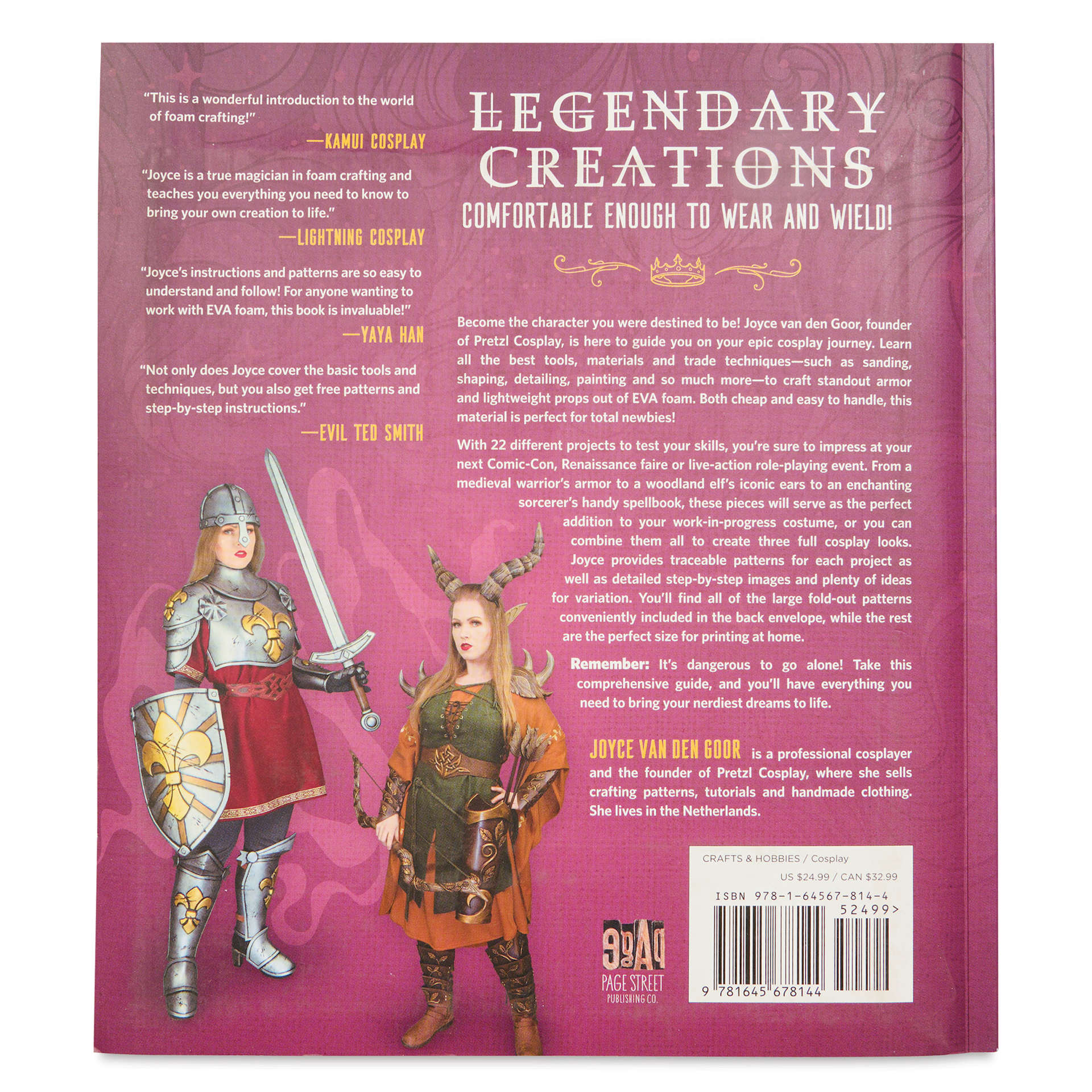 The Beginner’s Guide to Cosplay Armor & Props, back cover