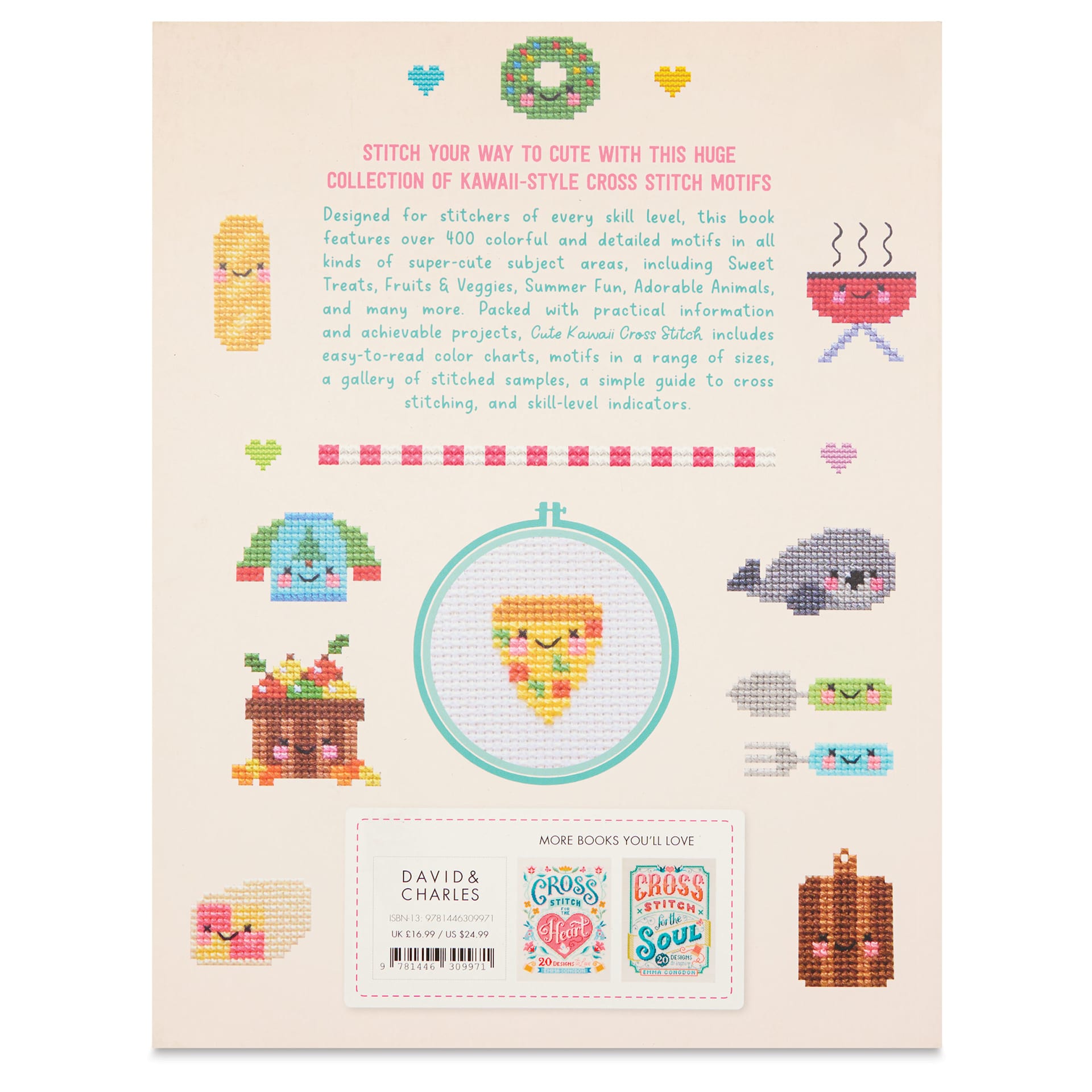 Cute Kawaii Cross Stitch, back cover