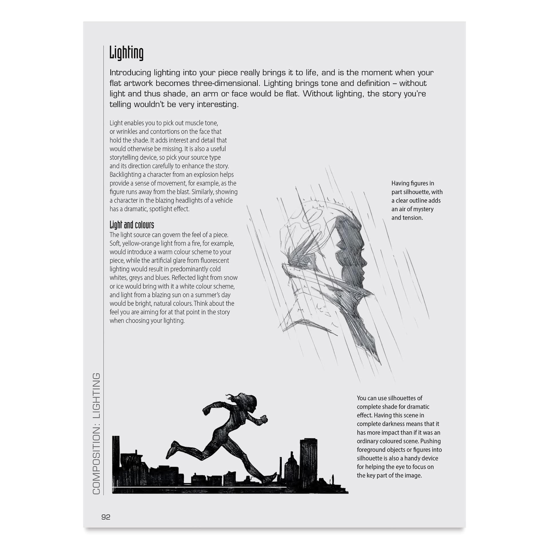 Draw Comic Book Action, lighting