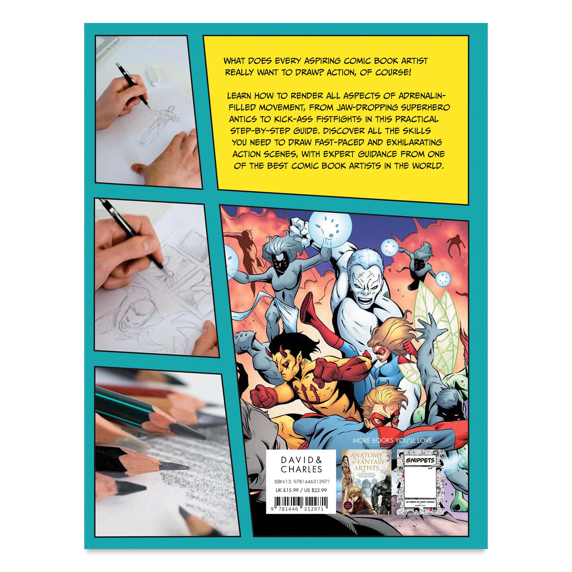 Draw Comic Book Action, back cover