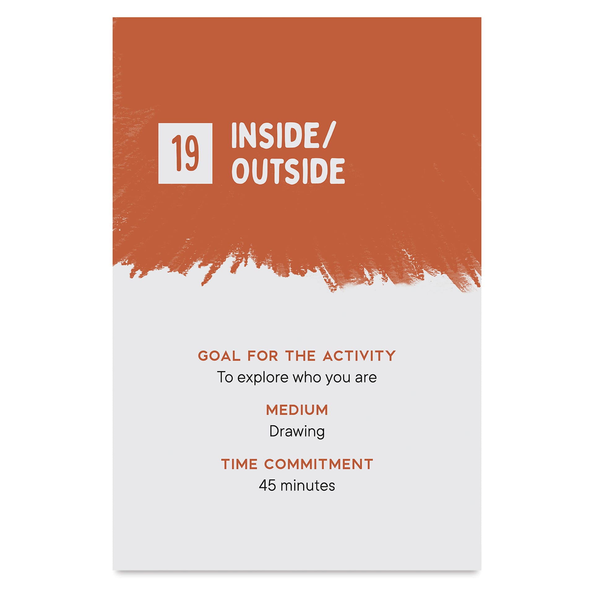 Guided Art Therapy Card Deck, example card