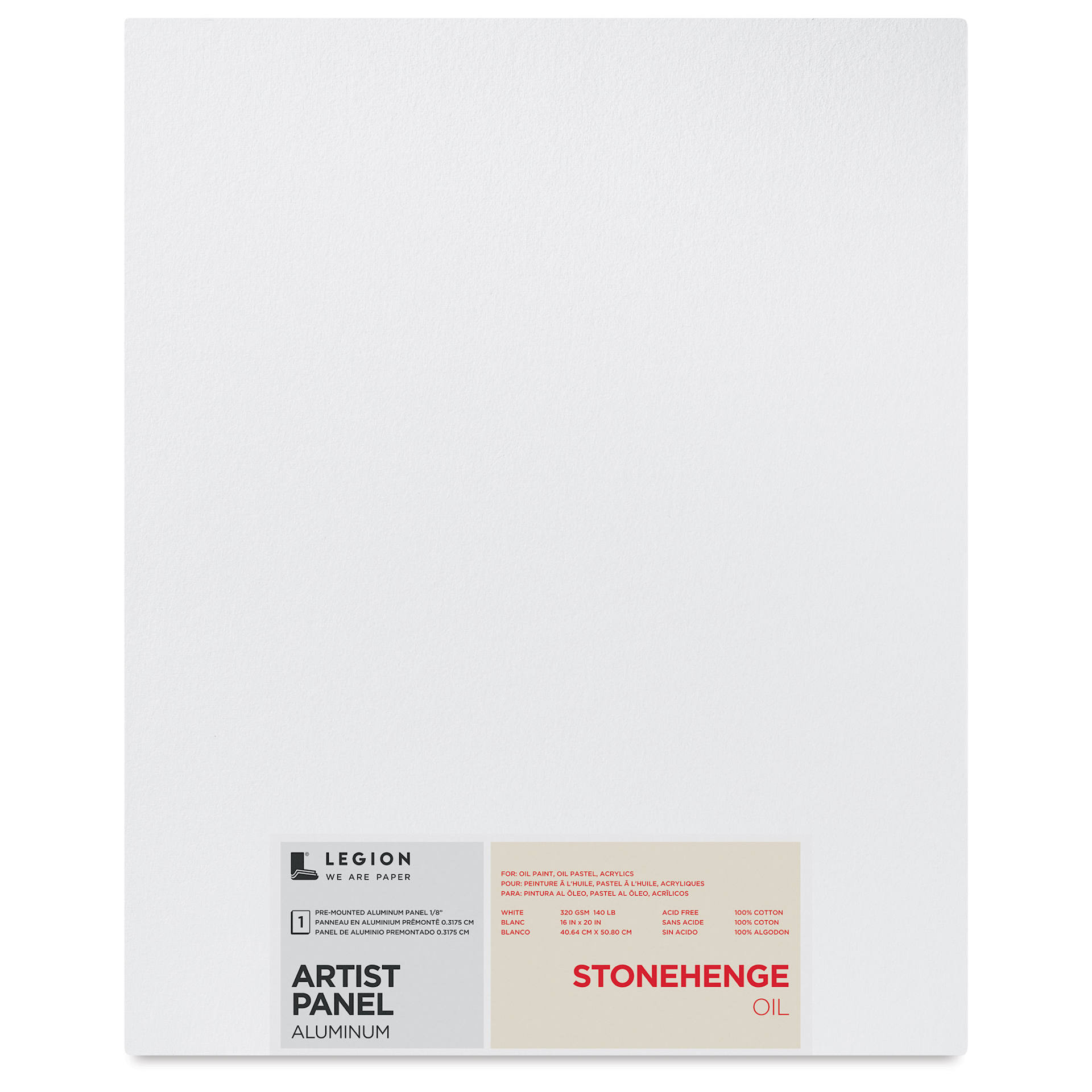 Legion Stonehenge Oil Aluminum Artist Panel - 16" x 20", front of packaging