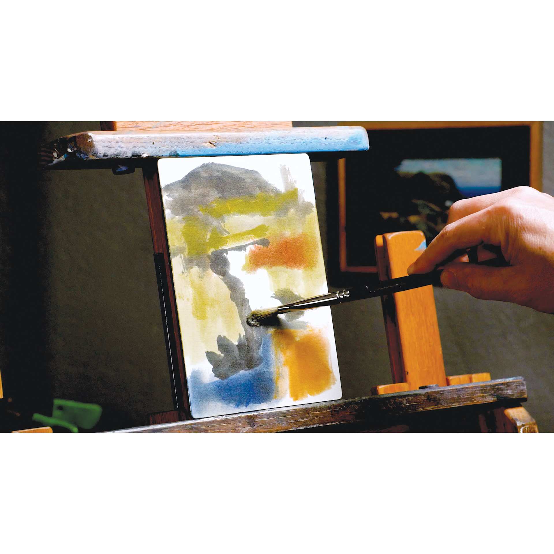 Legion Yupo Aluminum Artist Panels, in studio