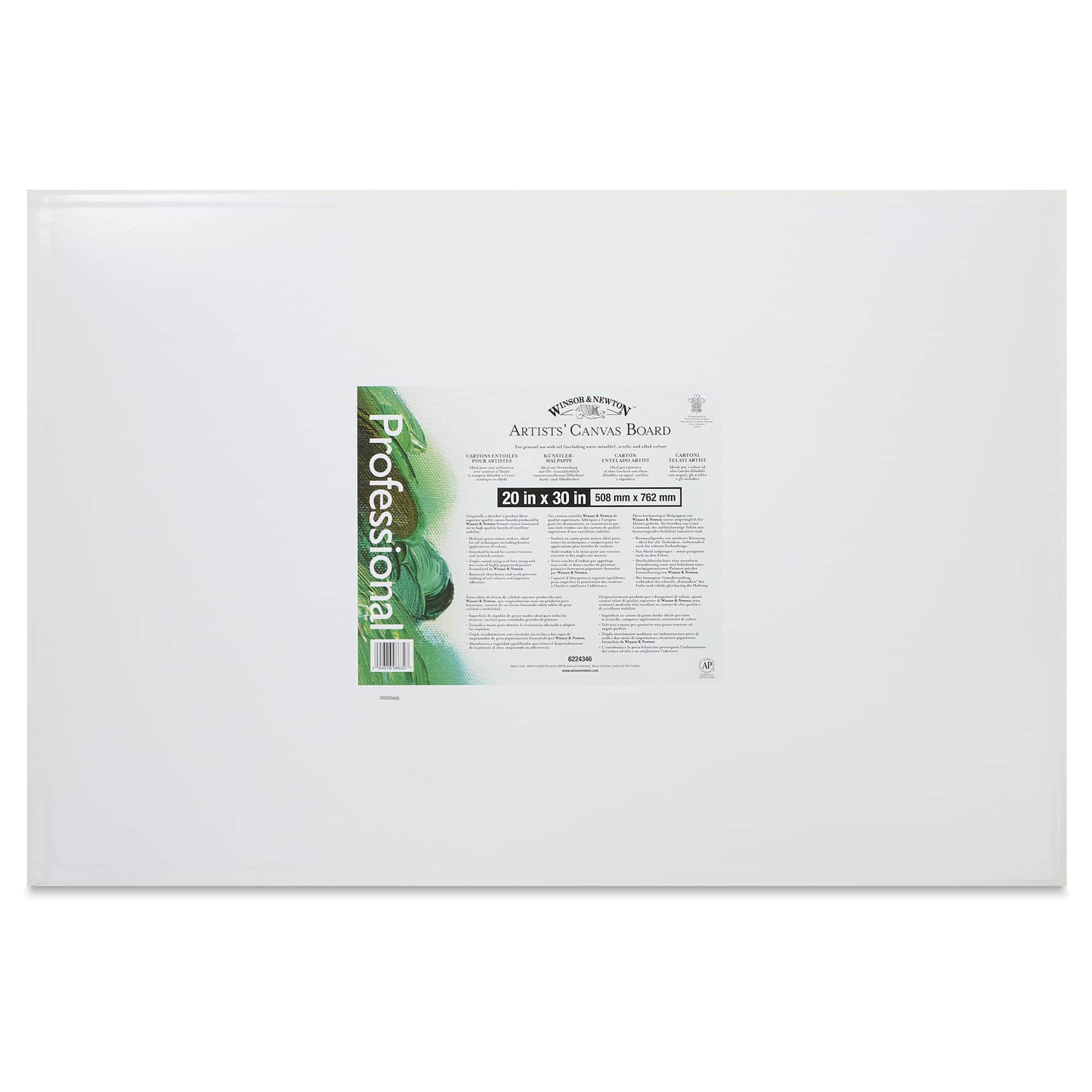 Winsor & Newton Professional Artists’ Canvas Board - 20" x 30" back