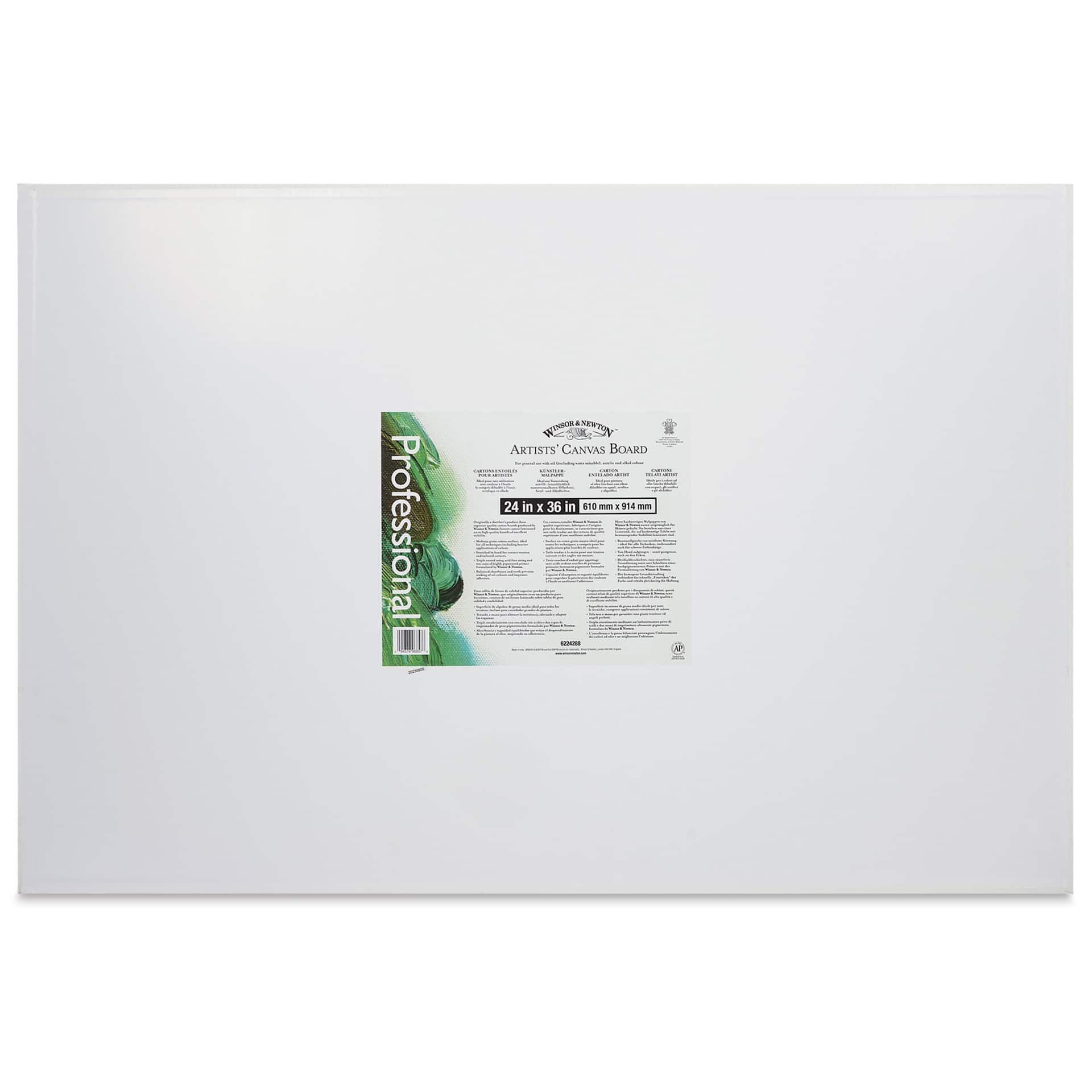 Winsor & Newton Professional Artists’ Canvas Board - 24" x 36" back