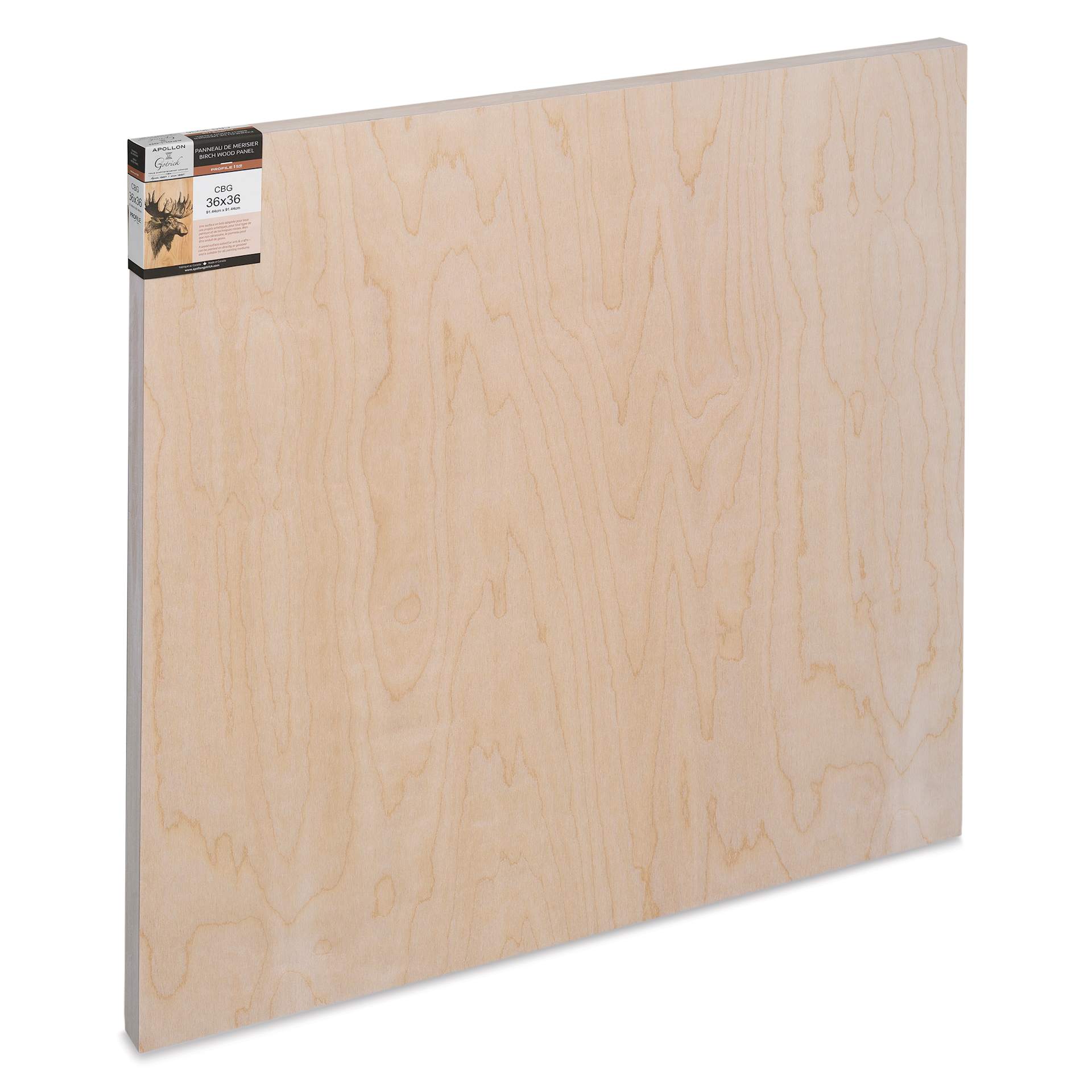 Apollon Gotrick Cradled Wood Panel - 36" x 36", 1-5/8" Profile