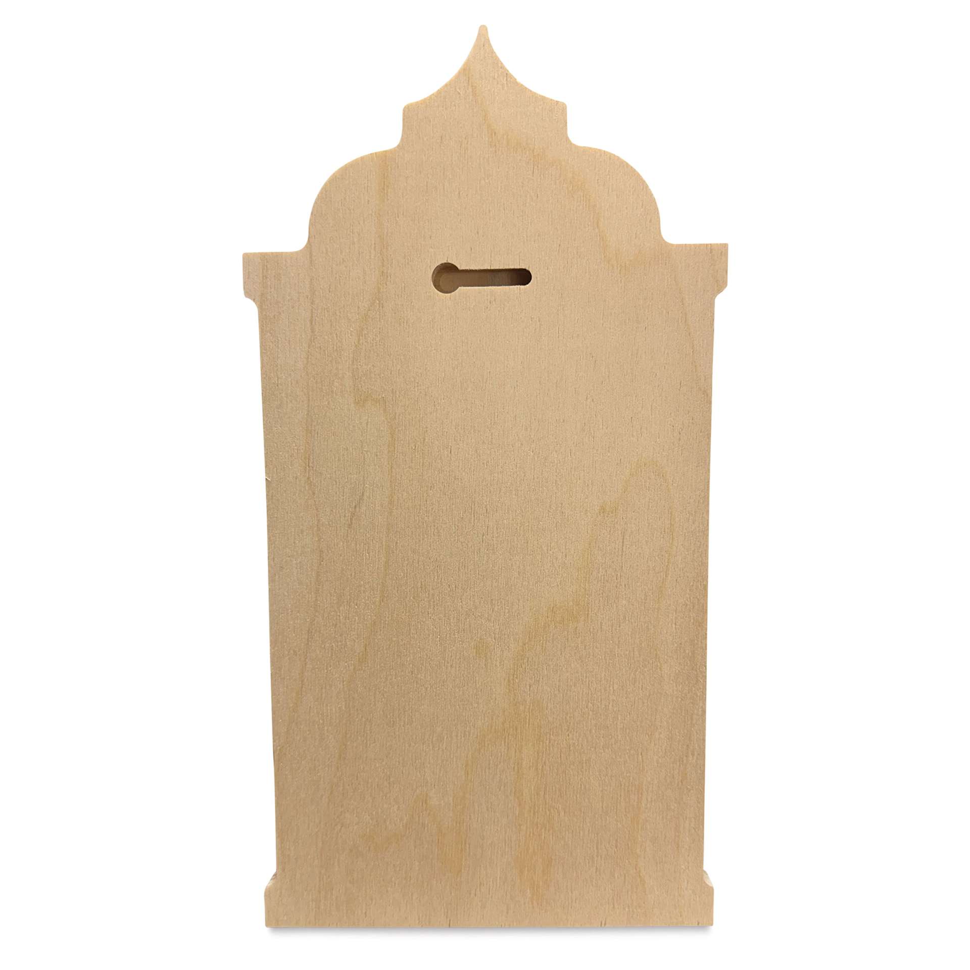 Trekell Gothic Wood Floater Panel - Abbey, 6" x 12", 1/2" Profile, back of panel