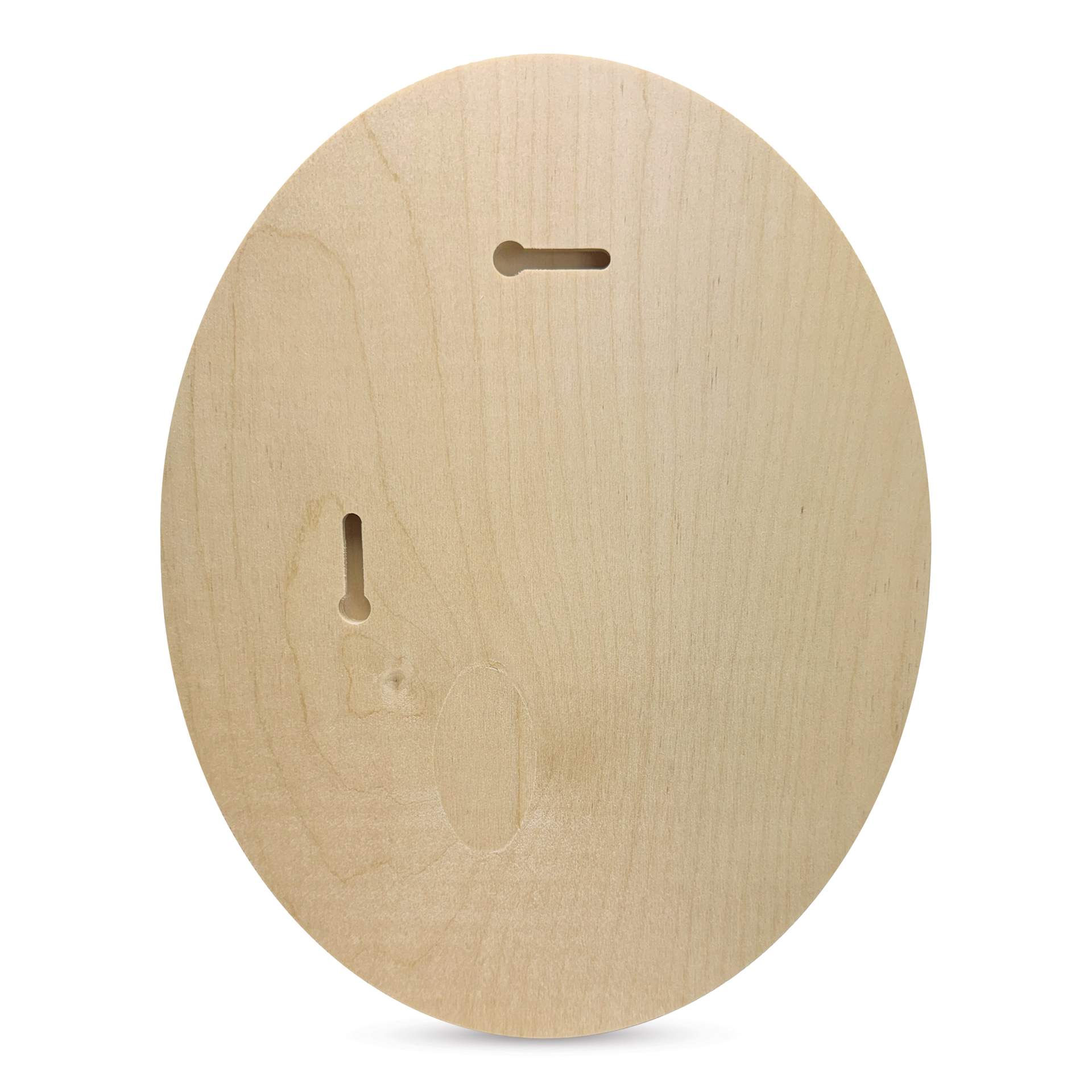 Trekell Oval Wood Floater Panels - 7-1/2" x 10" with 1/2" Profile back with keyhole hangers