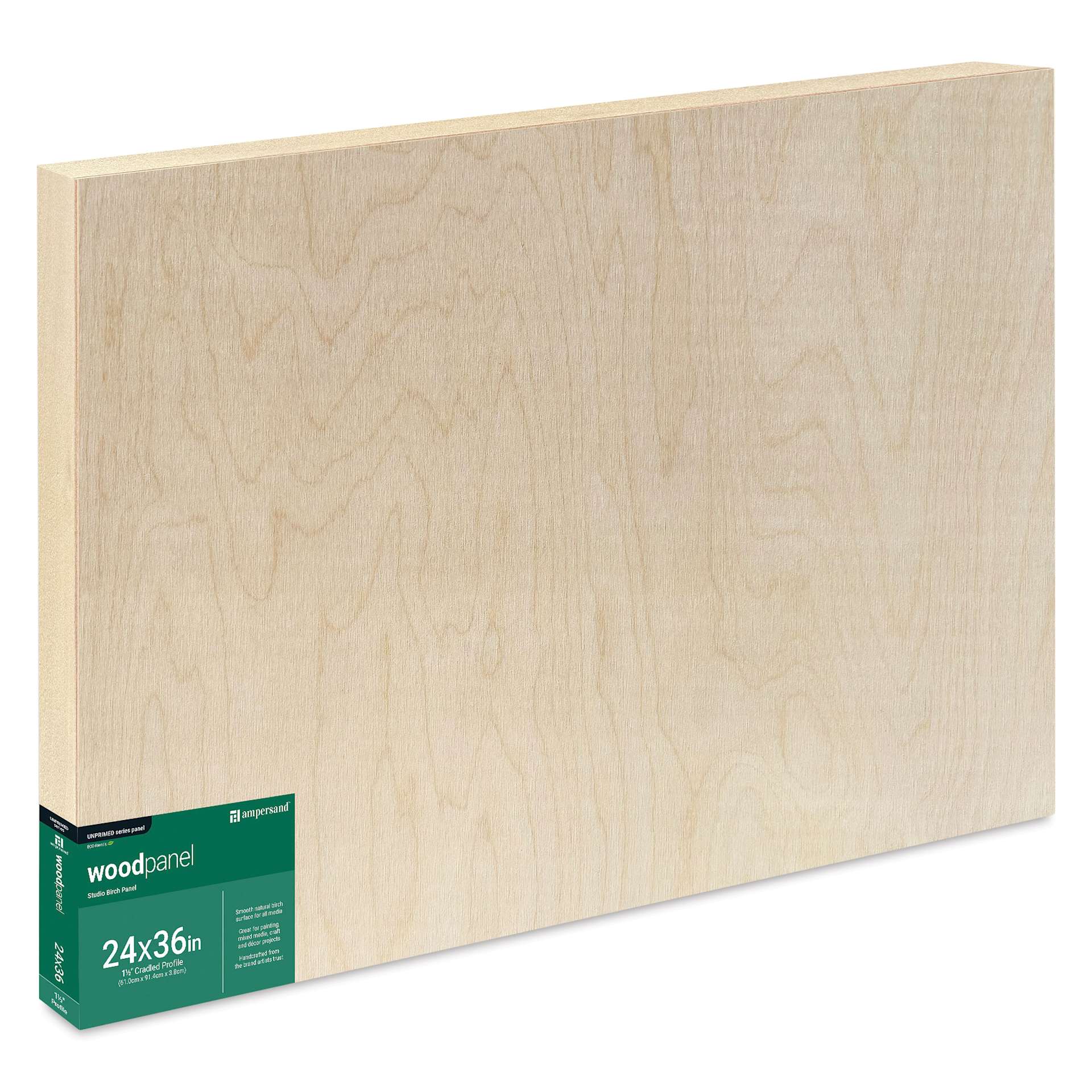 Ampersand Woodpanel - 24 x 36", 1-1/2" Cradle