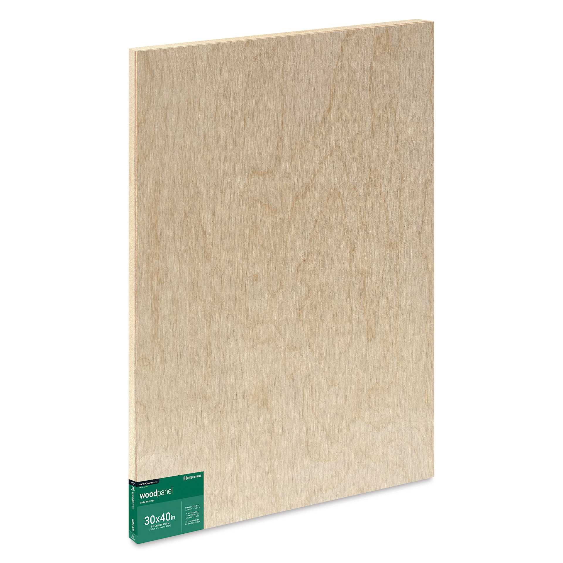 Ampersand Woodpanel - 30 x 40", 1-1/2" Cradle