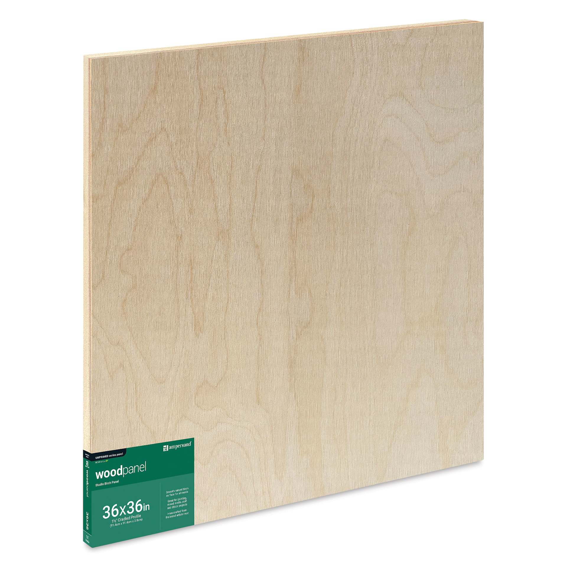 Ampersand Woodpanel - 36 x 36", 1-1/2" Cradle