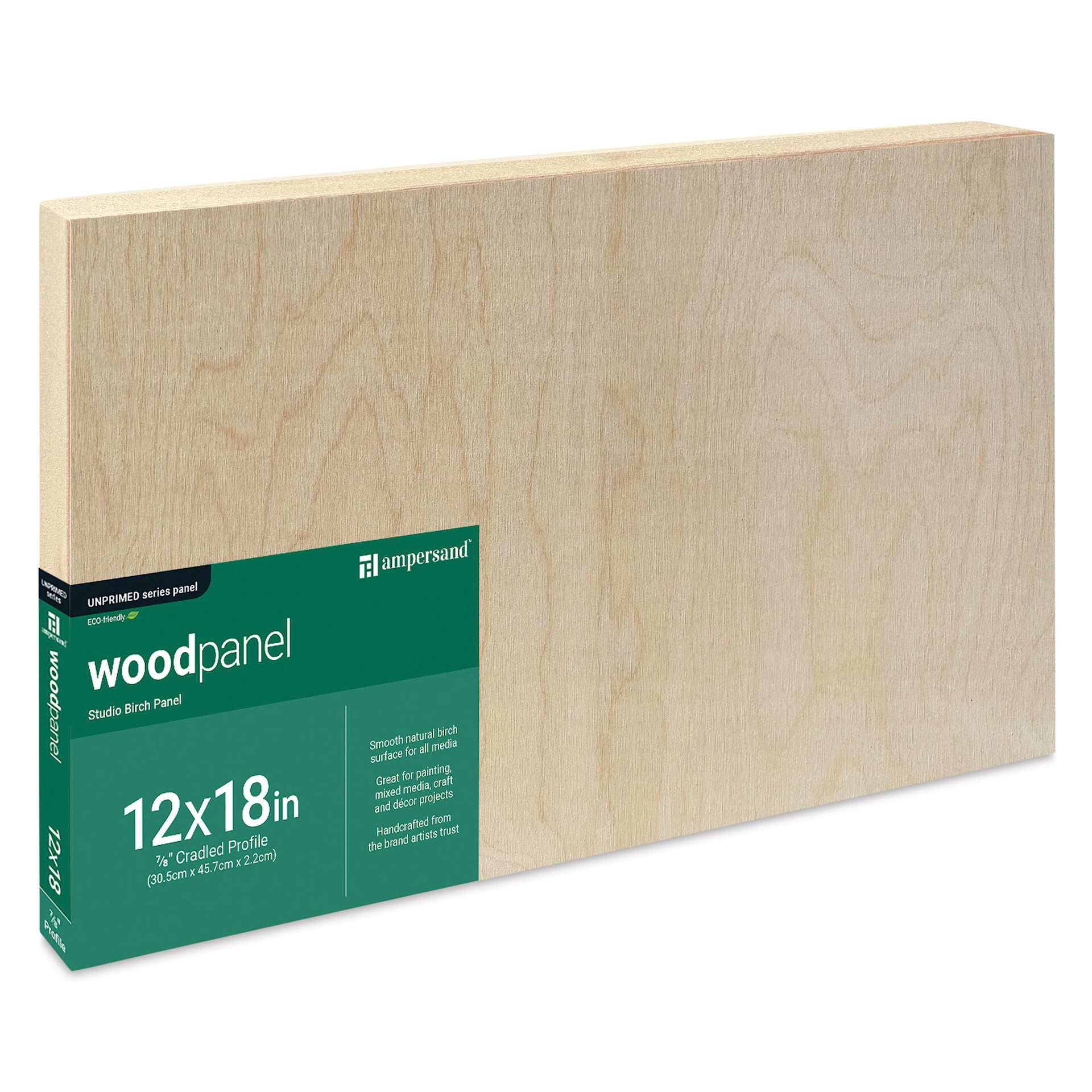Ampersand Woodpanel - 12" x 18", 7/8 Cradle